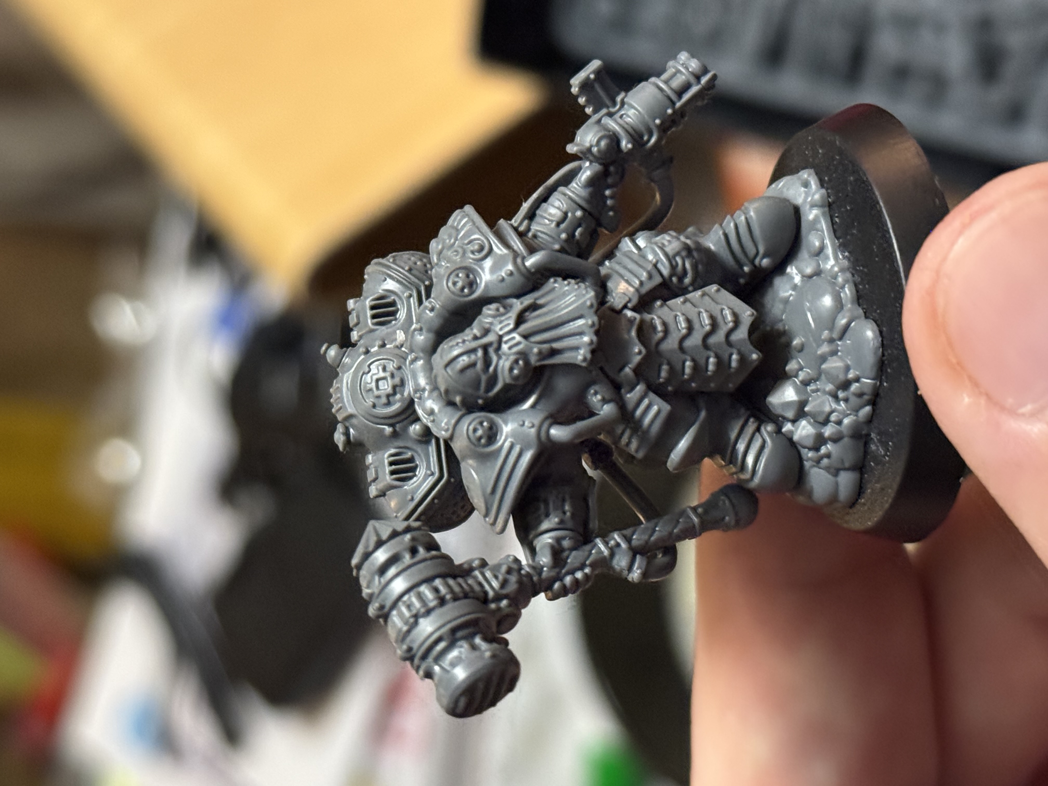 Tiny admiral during assembly