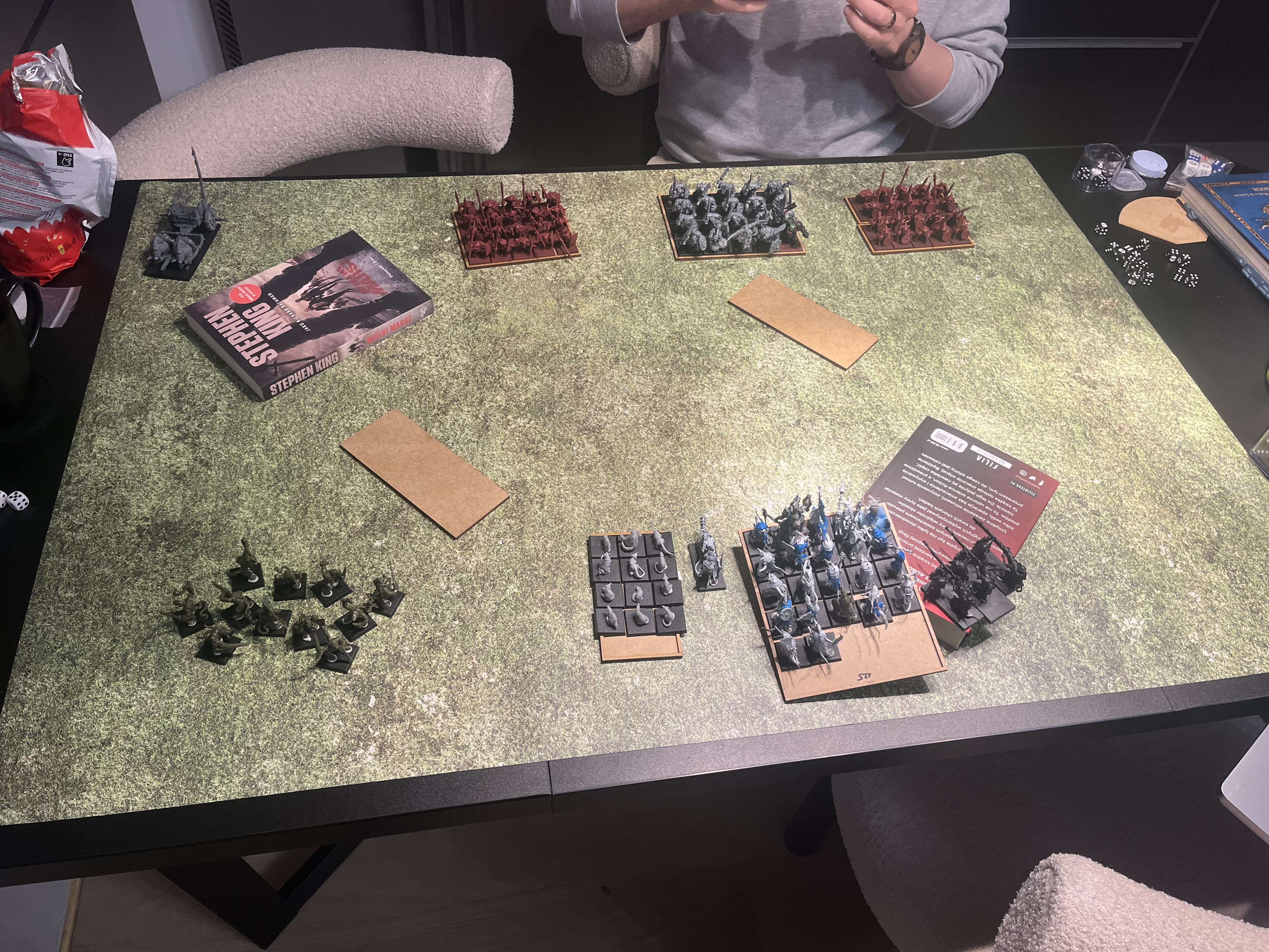 Armies deployed for the battle