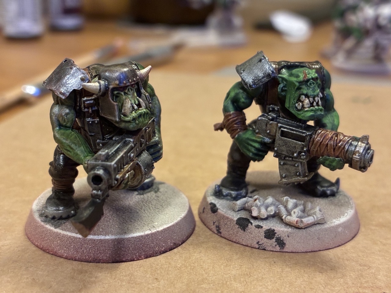 Metallics shaded for depth