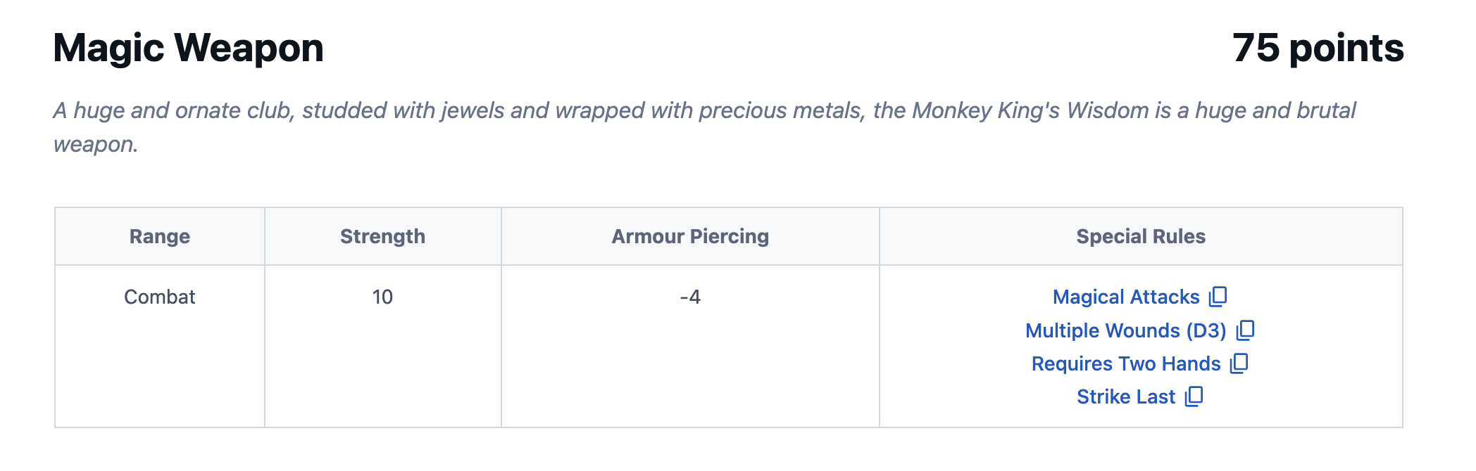 Cathay weapon option under discussion