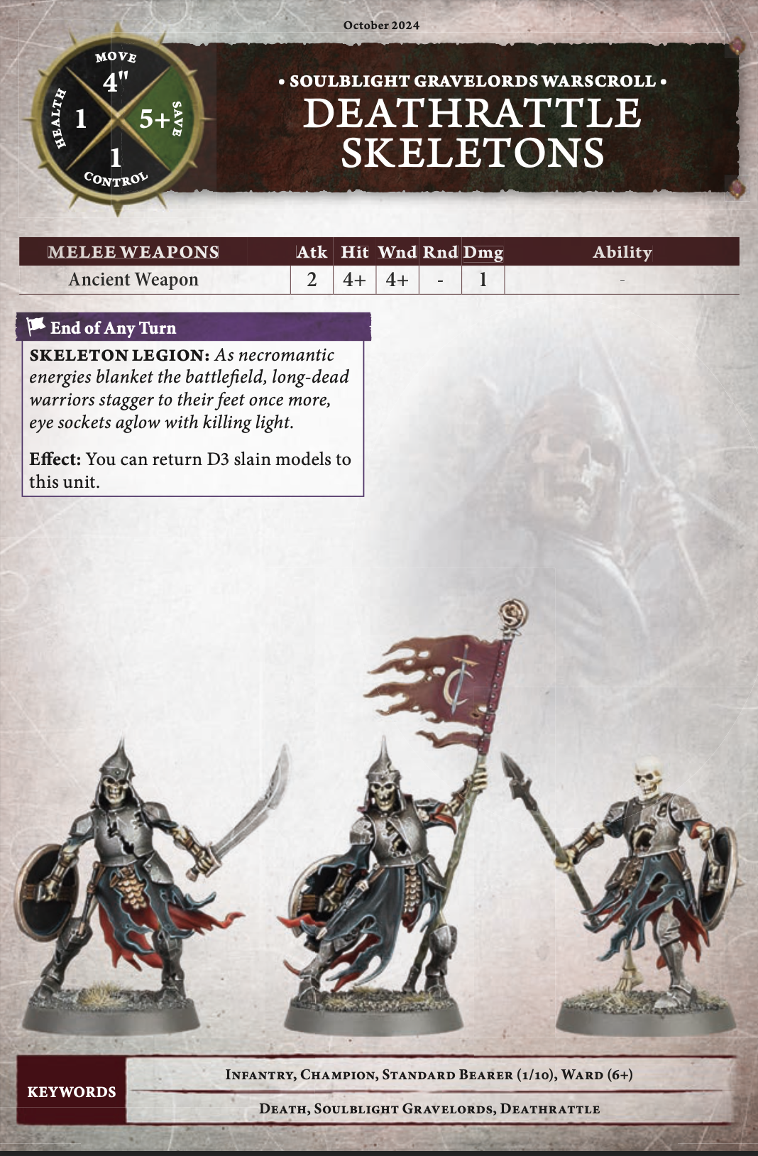 Battle Skeleton warscroll