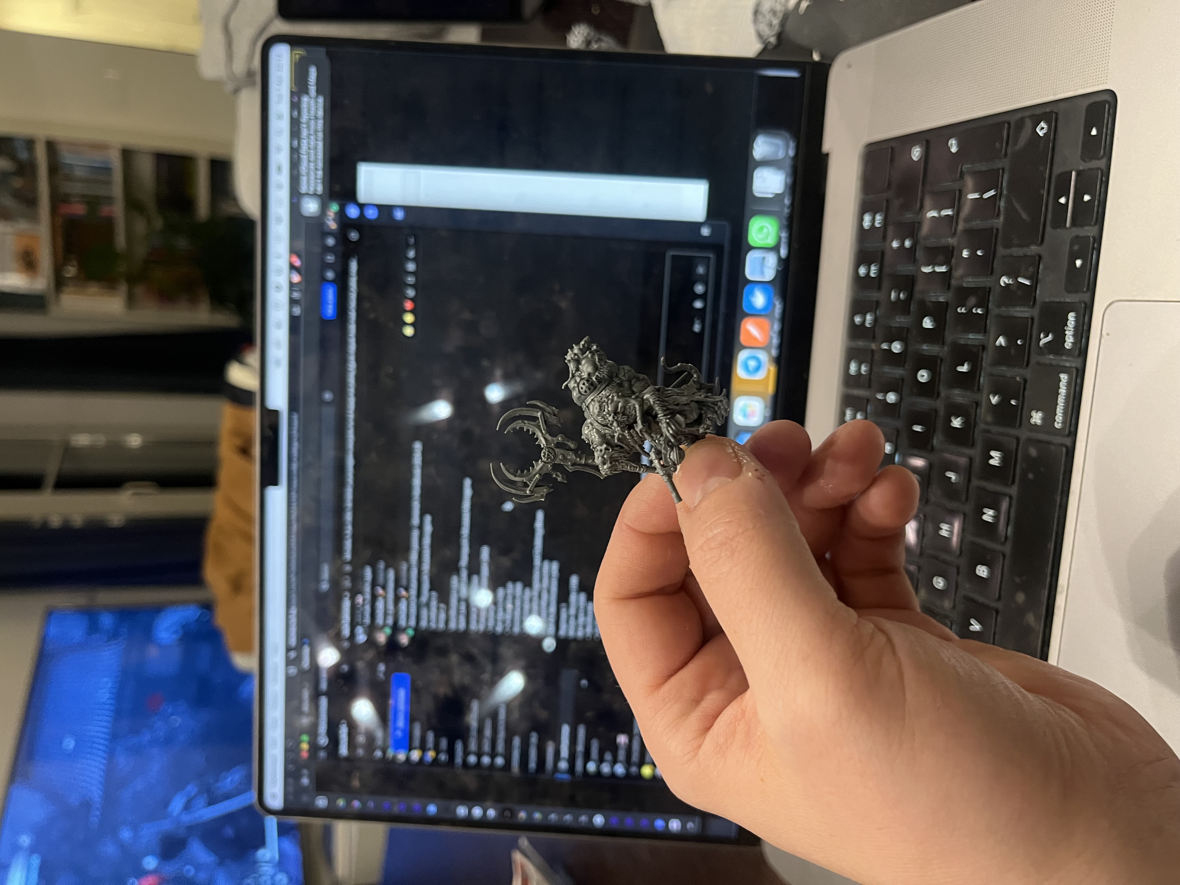 Thanquol on the left, Hell Pit Abomination on the right