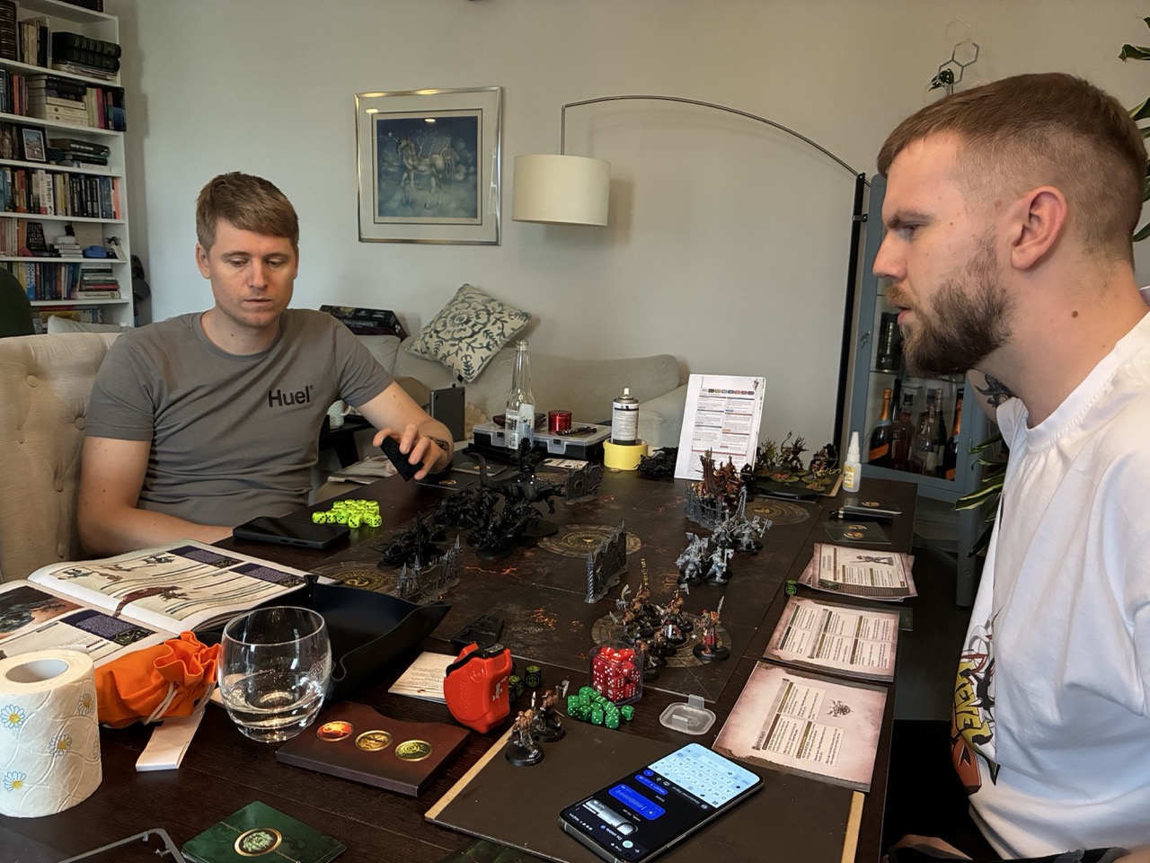 Marek and pegie starting their game