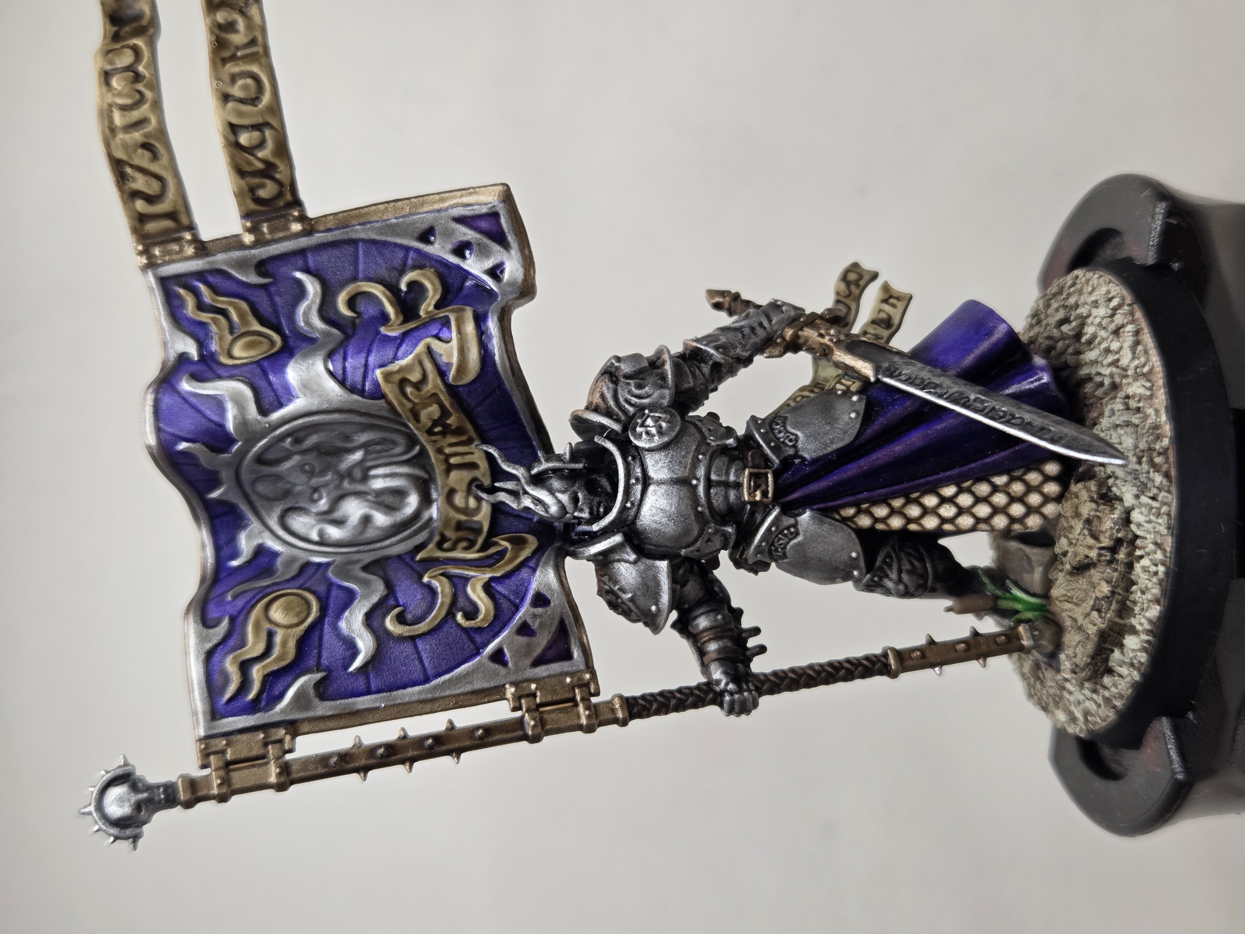 The same basing materials painted in a different color scheme