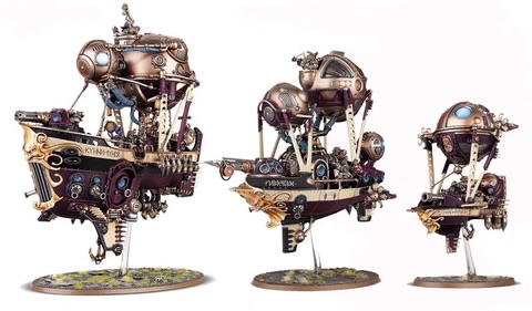 Kharadron Frigate in the middle
