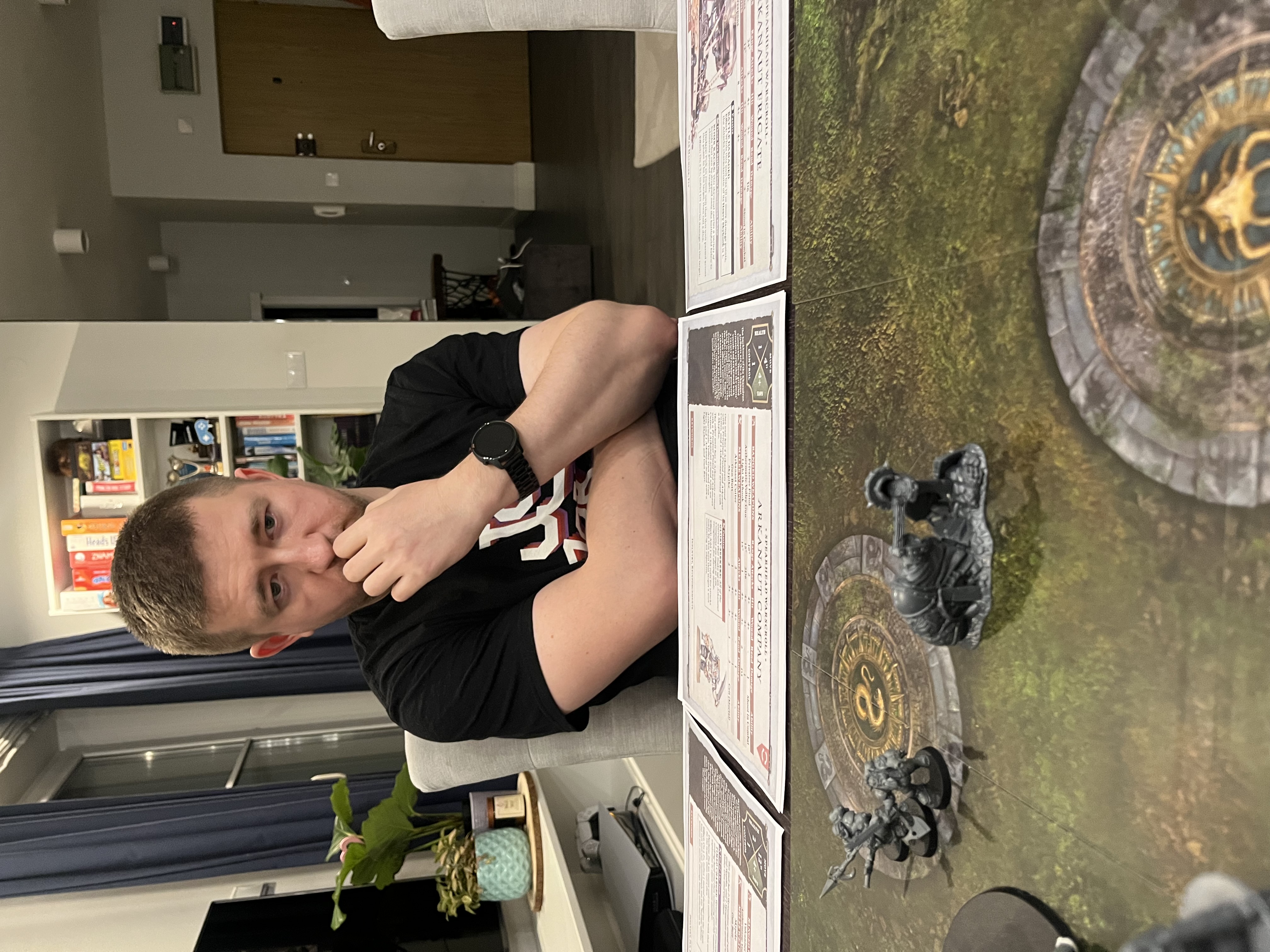 Andrzej plotting several turns ahead