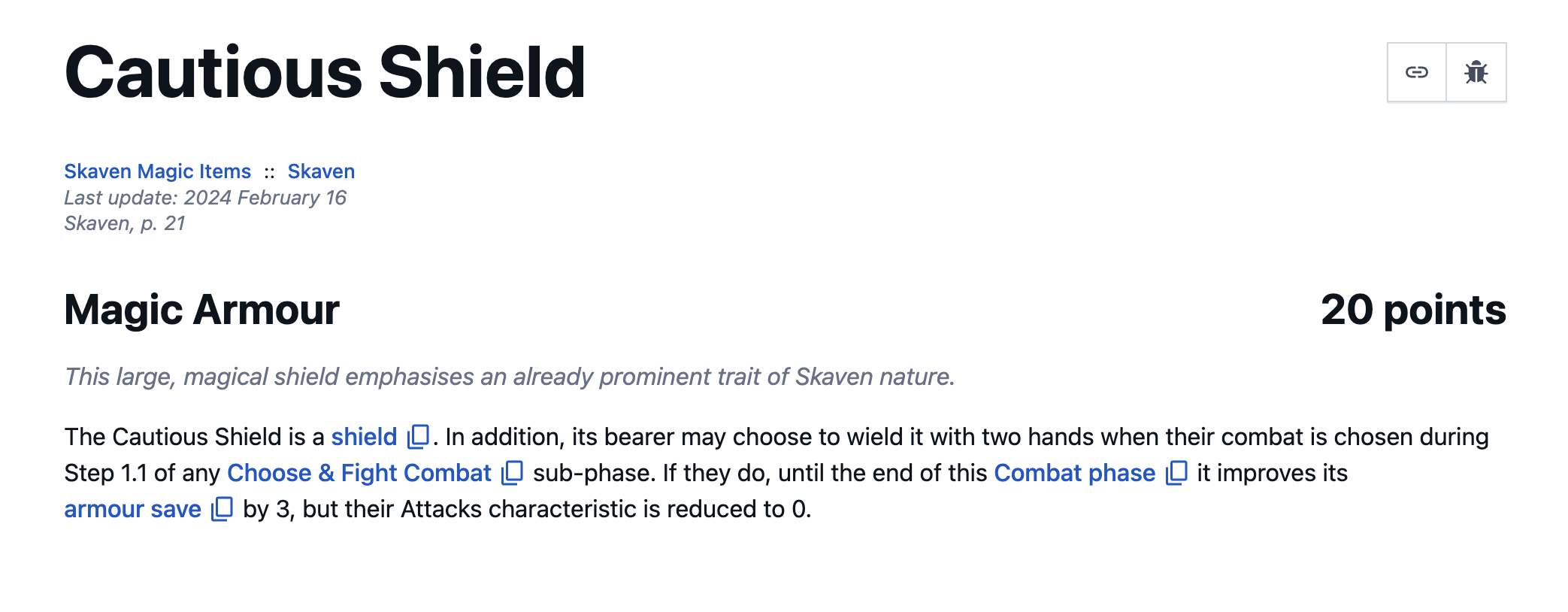 Skaven item / character tech