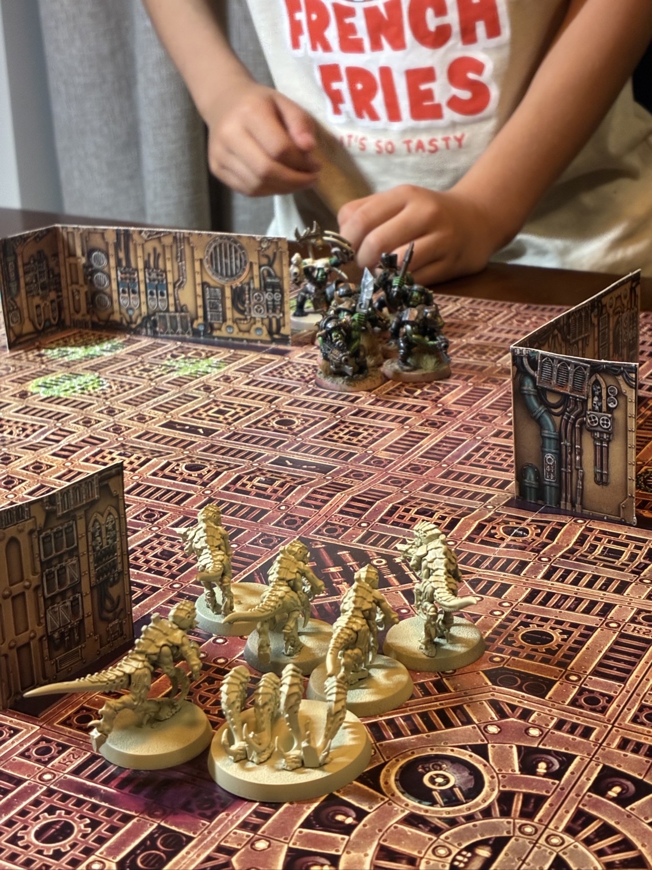 Starter set battle in progress