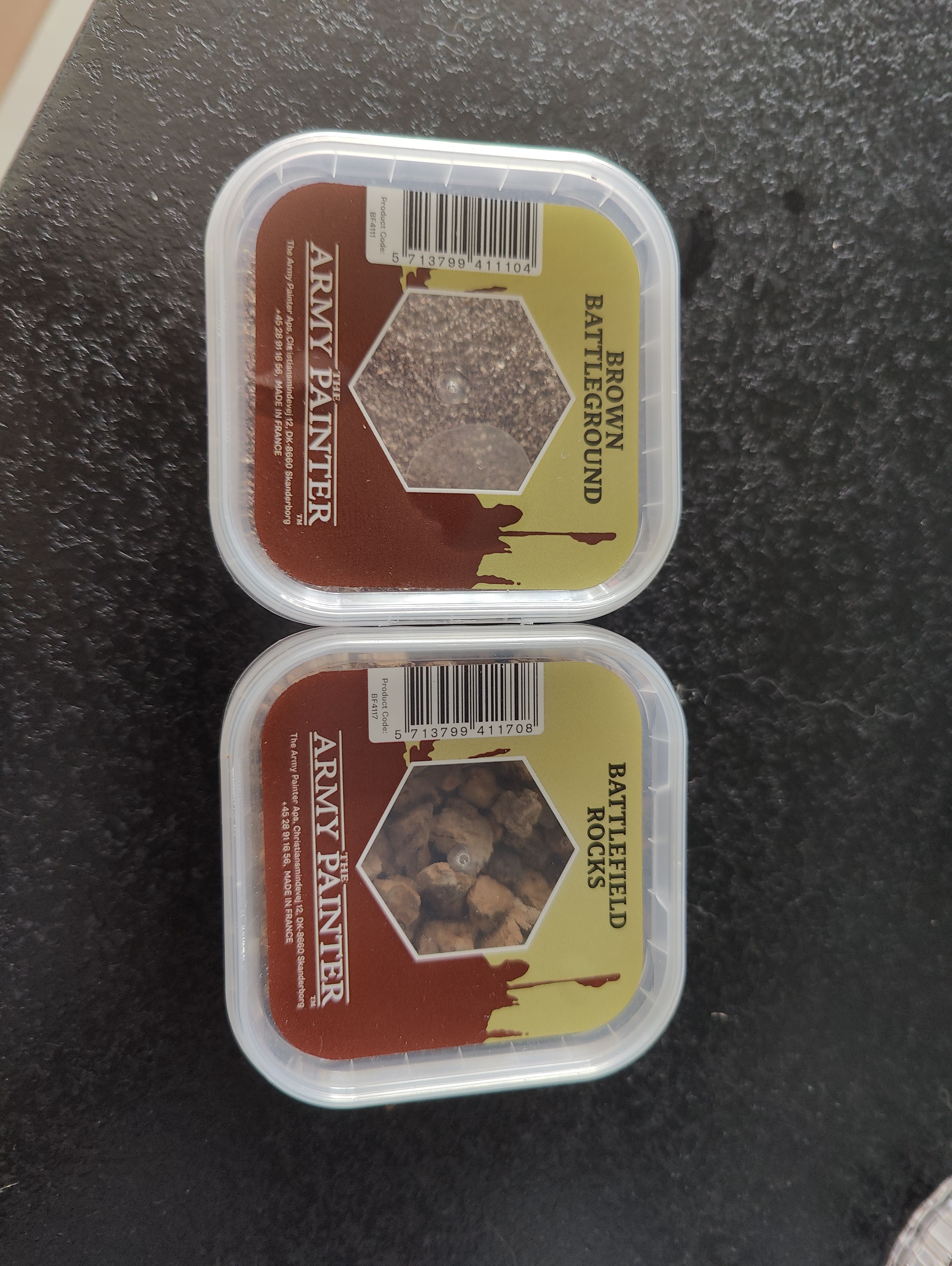 Basing material used for texturing the base