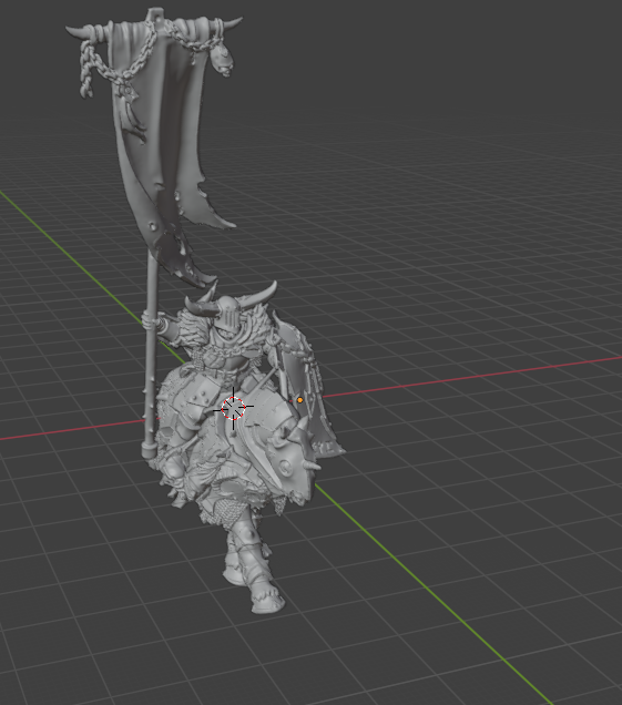 Freshly assembled miniature