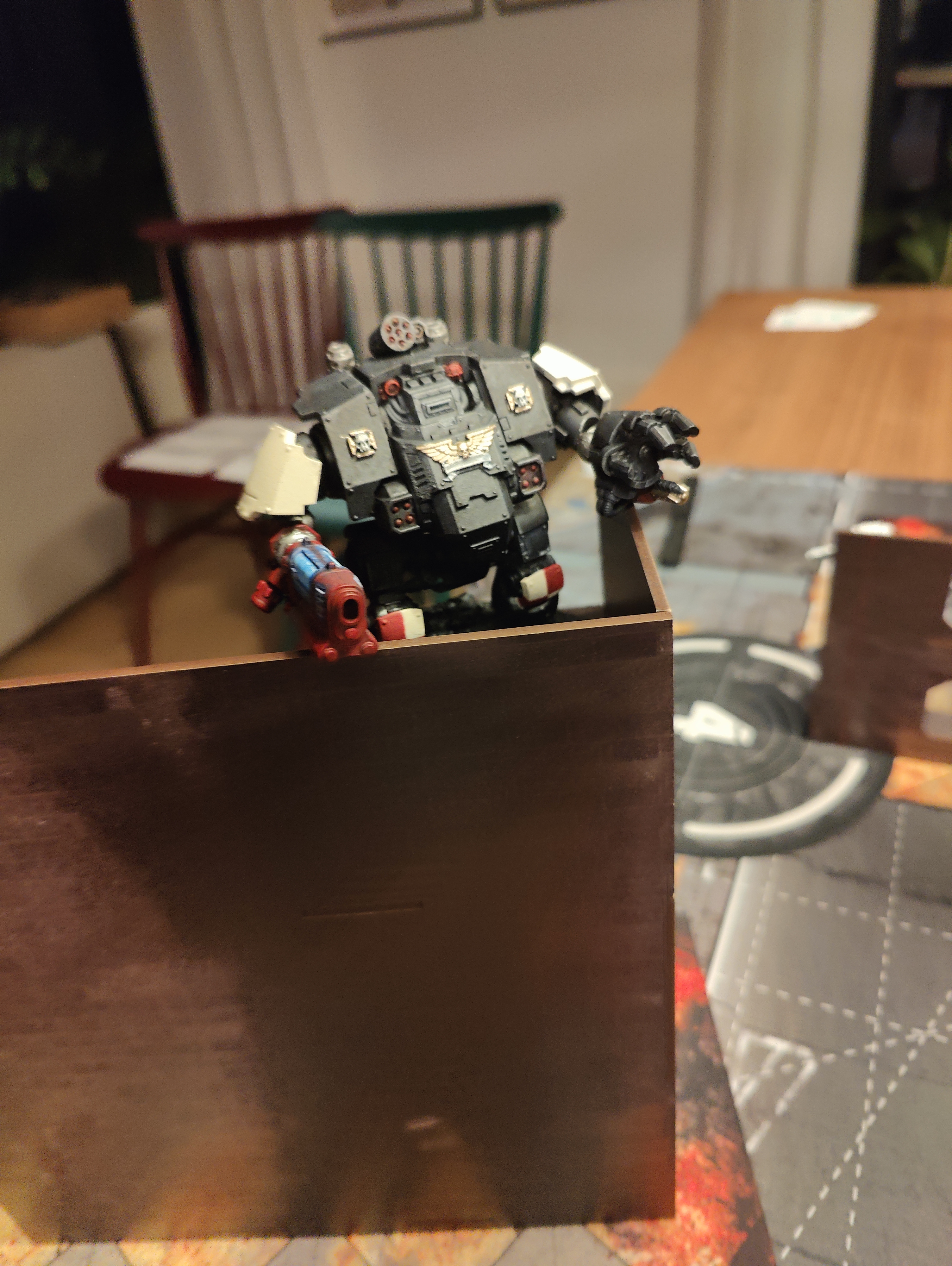 Table shot with the Dreadnought eyeing a firing lane