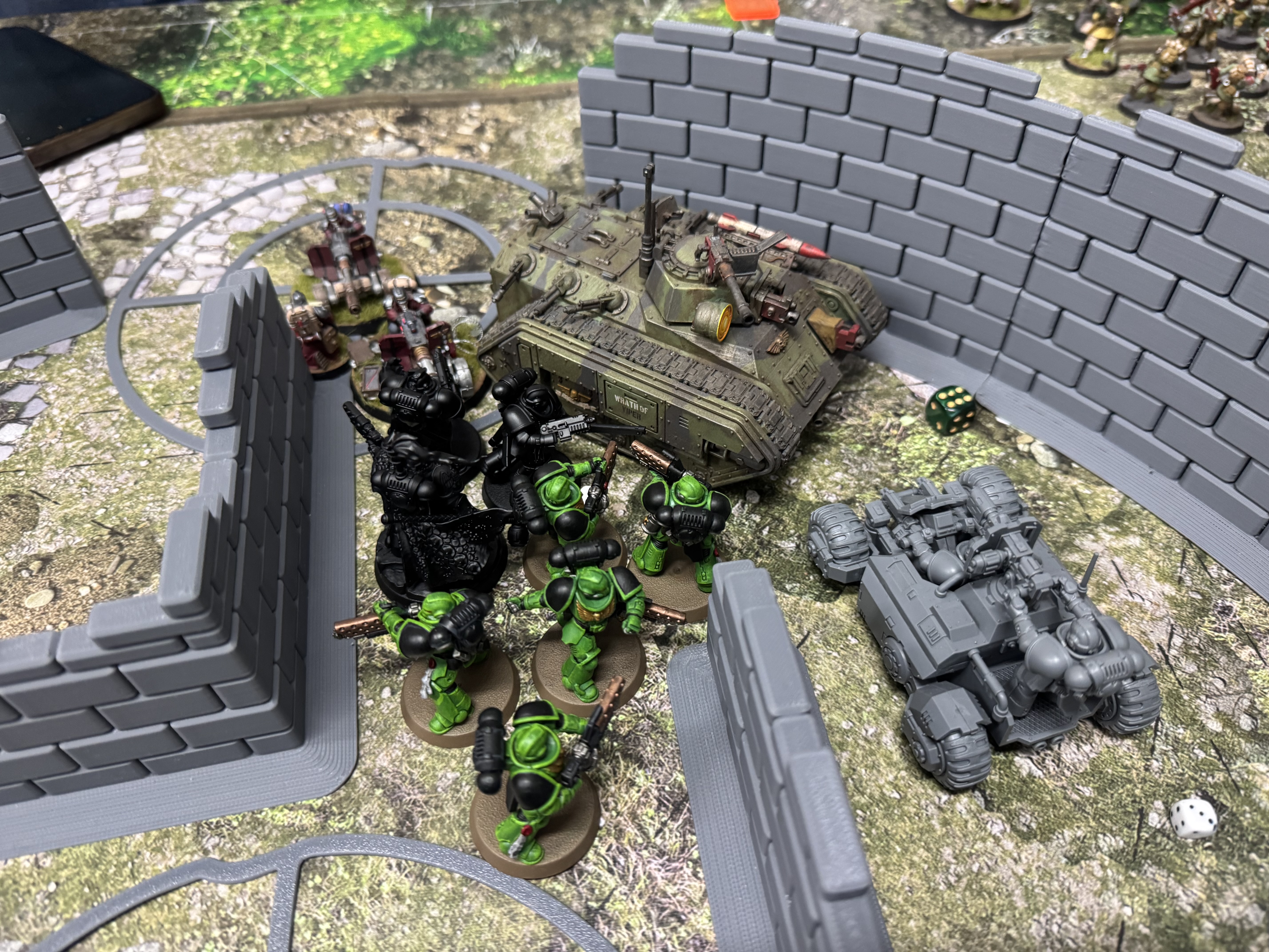 Predefined terrain/map setup