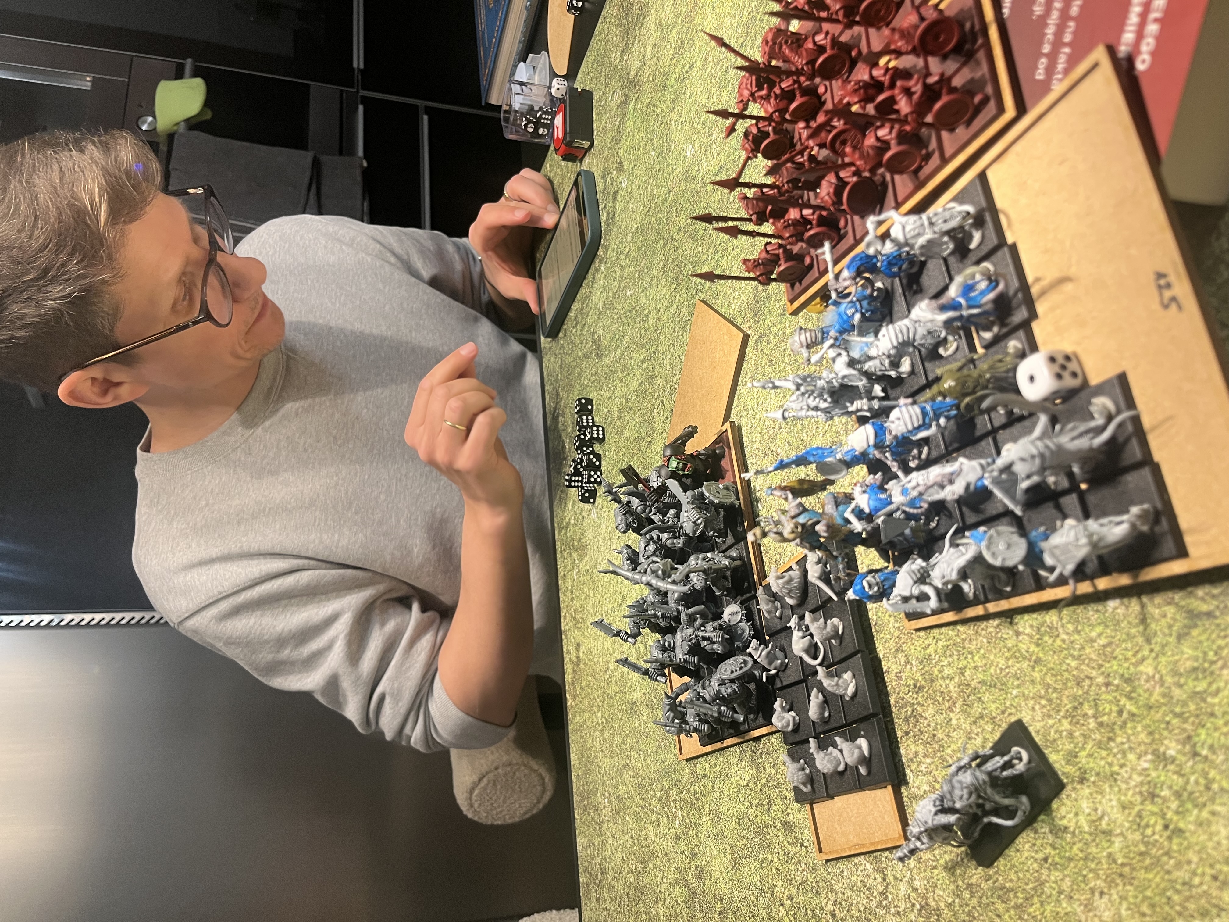 Multiple combats erupt across the table