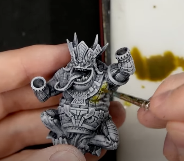 Drybrush over black primer reference