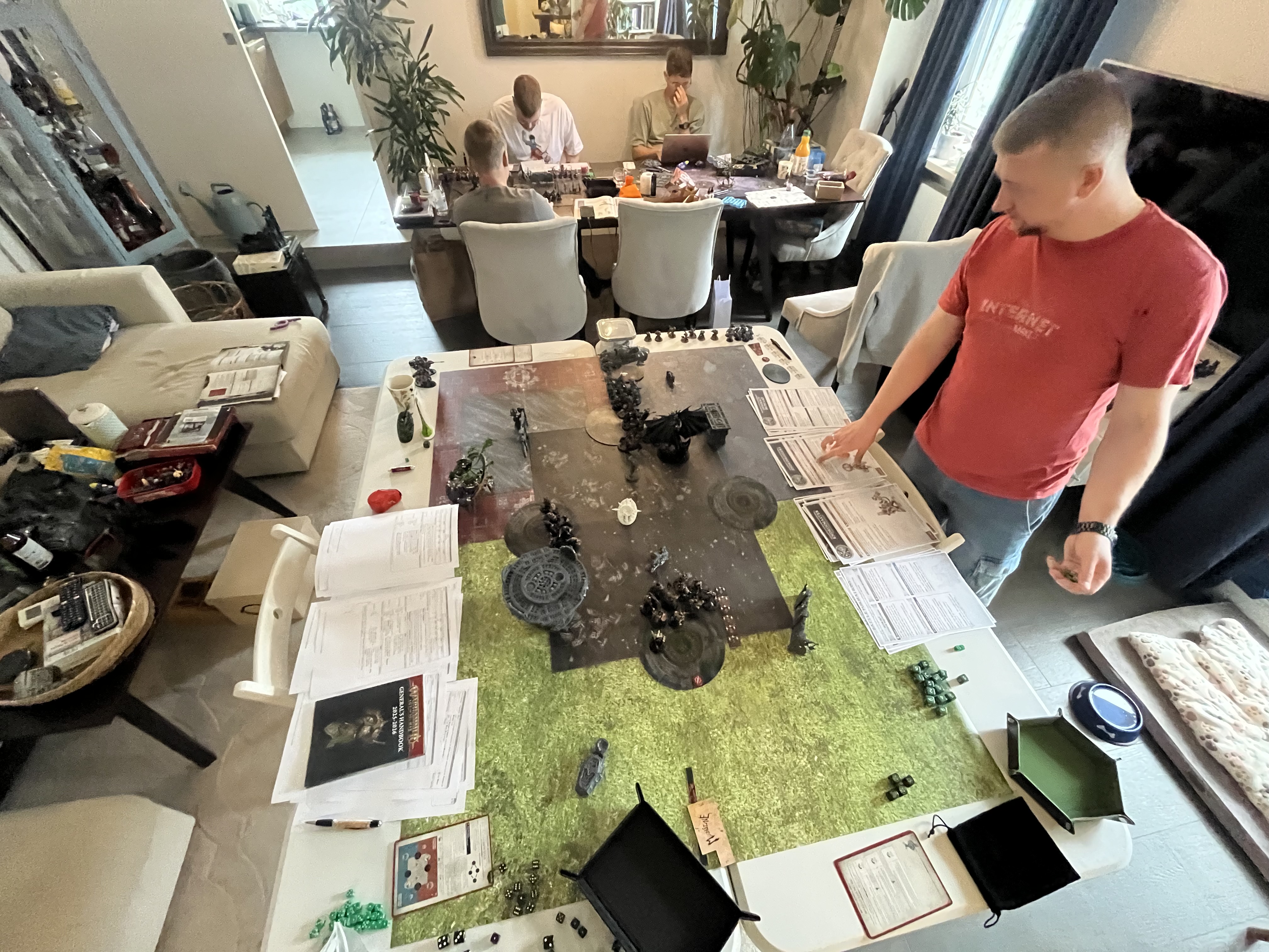 Age of Sigmar table during the 2000-point game