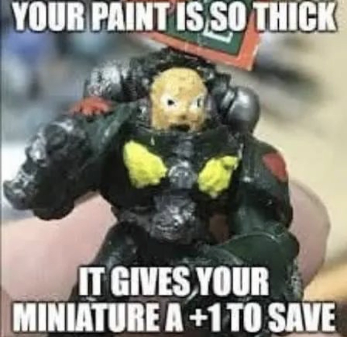 Meme example of the most literal tabletop standard