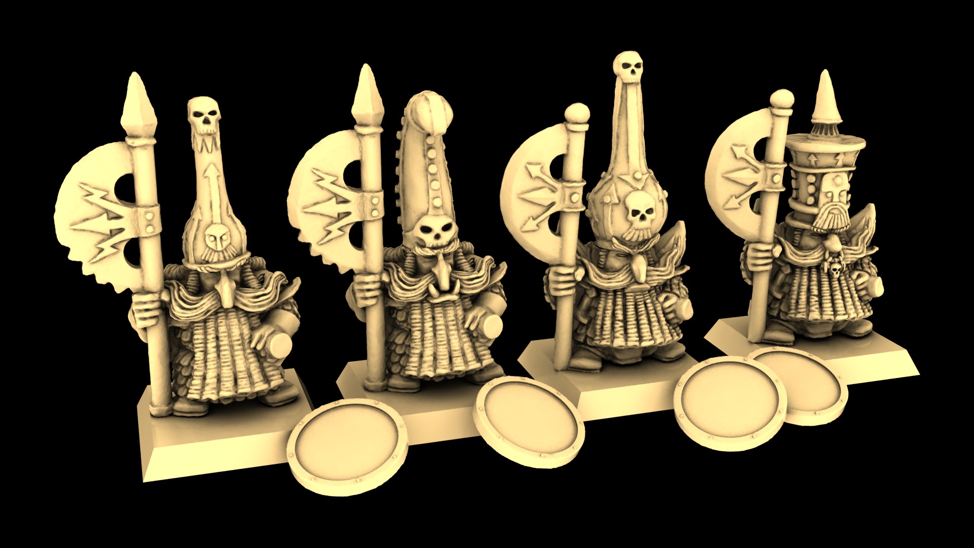 Classic Chaos Dwarfs warriors