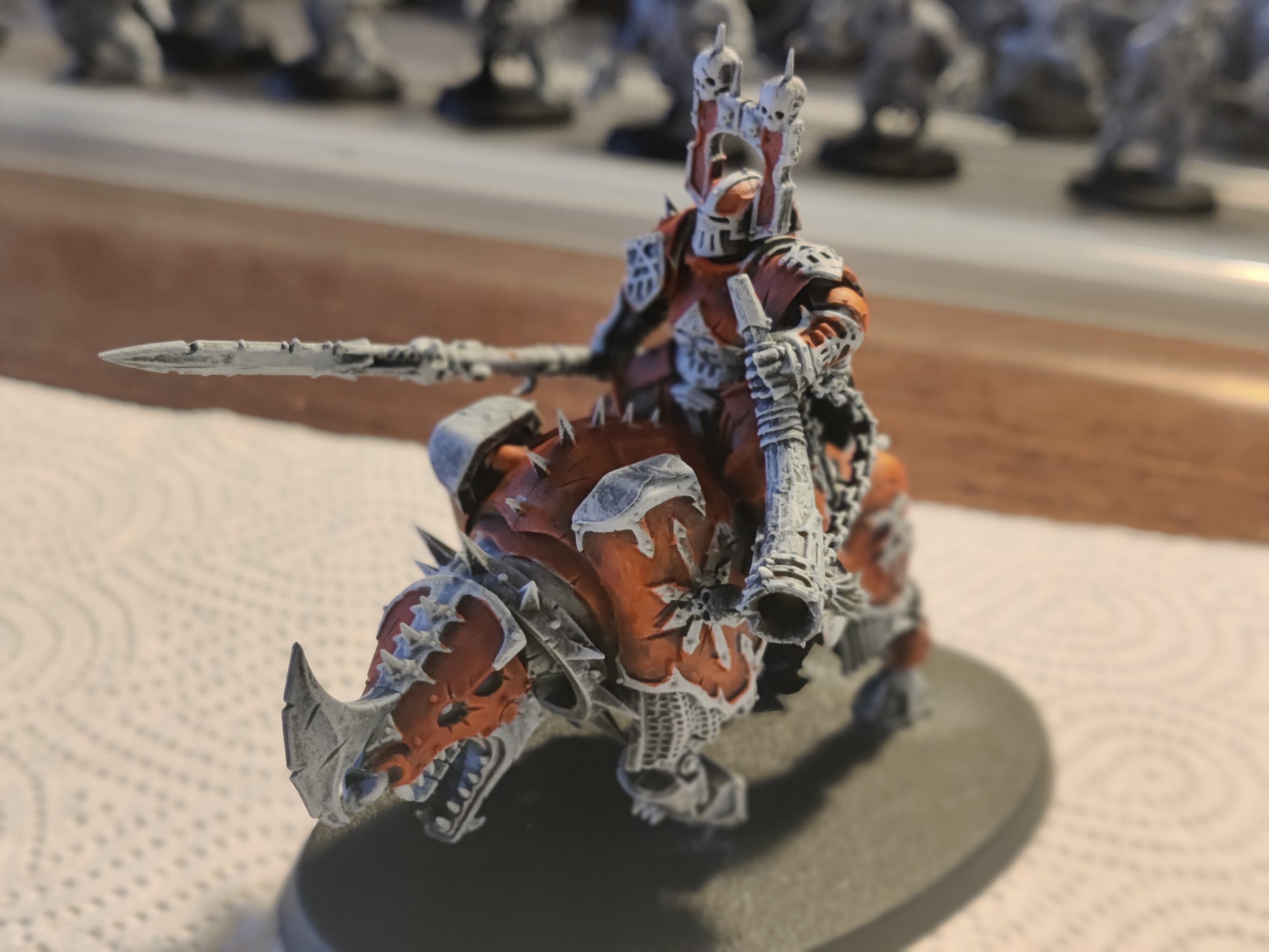 Marker-painted armor test