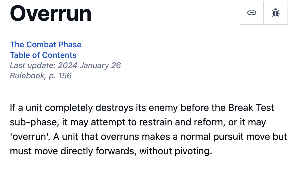 Pursuit rules screenshot related to the Iron Daemon