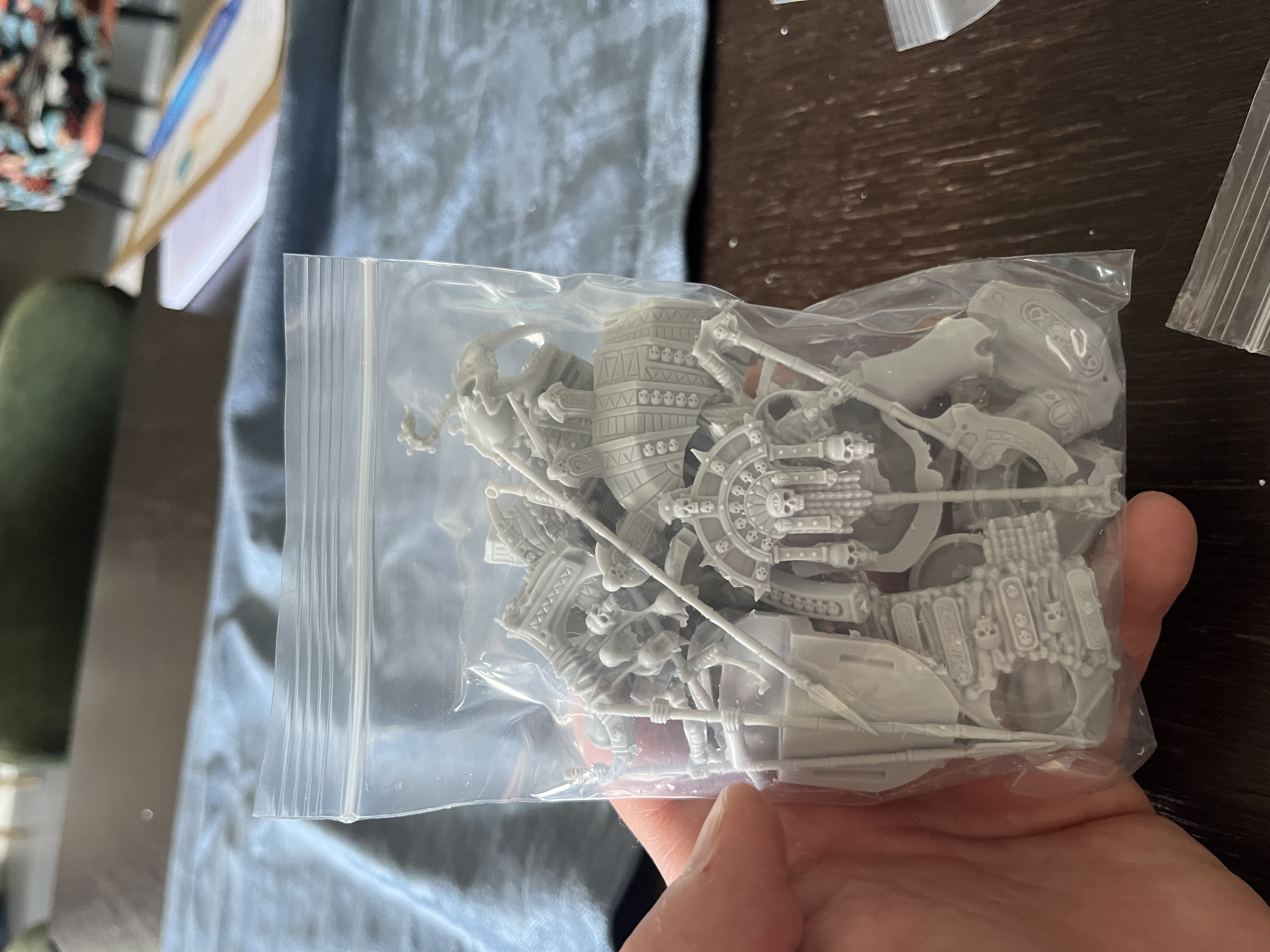 Packed model parts