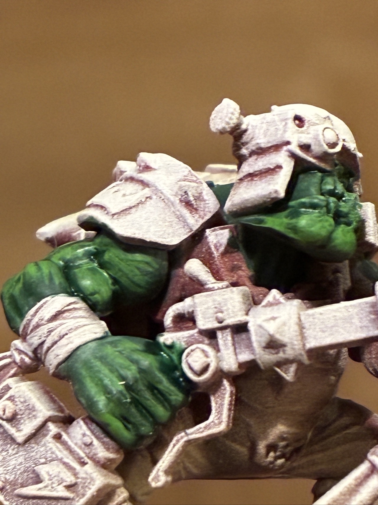 Ork skin close-up with hand-painted highlights