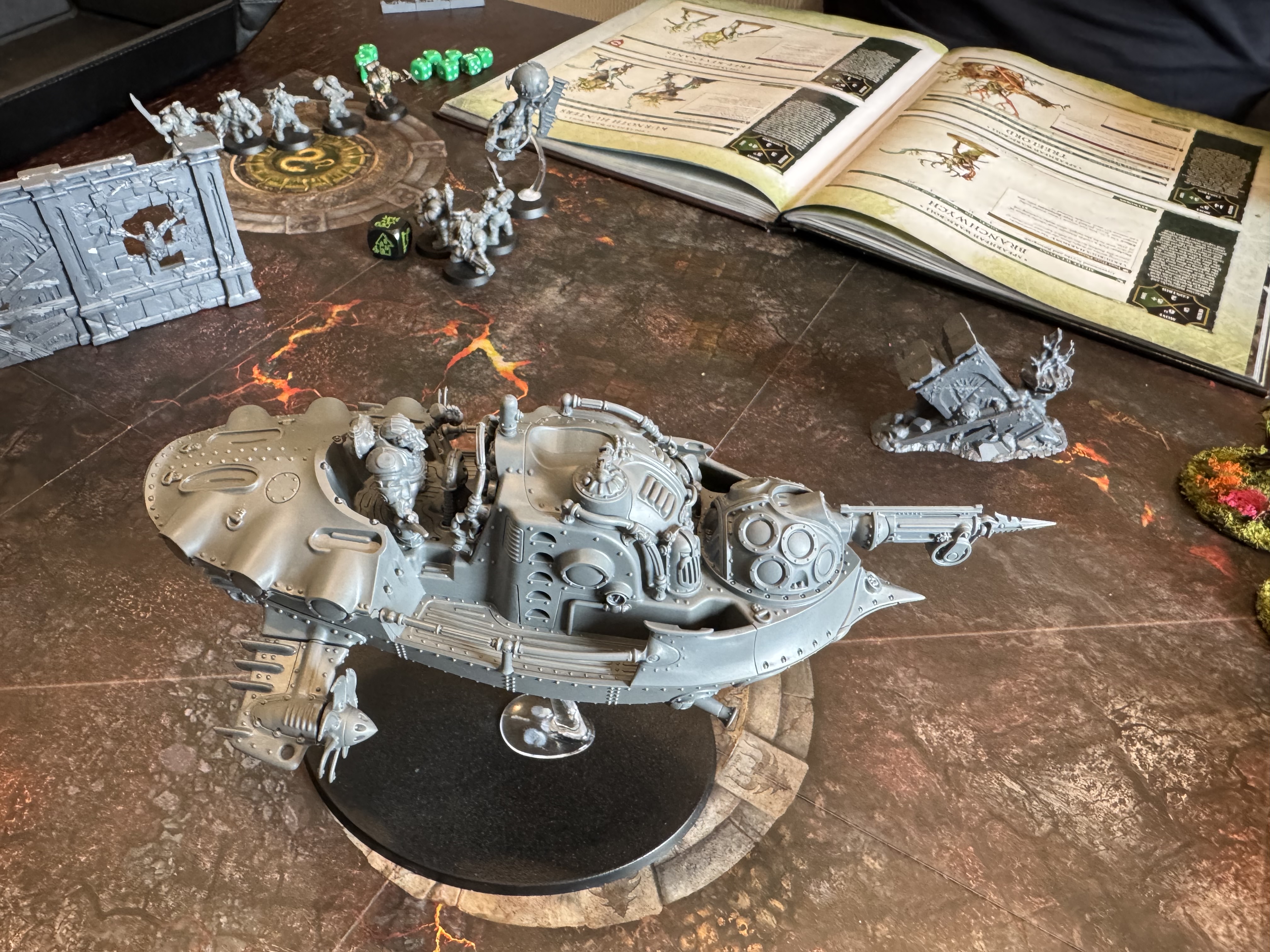The Kharadron ship takes to the table