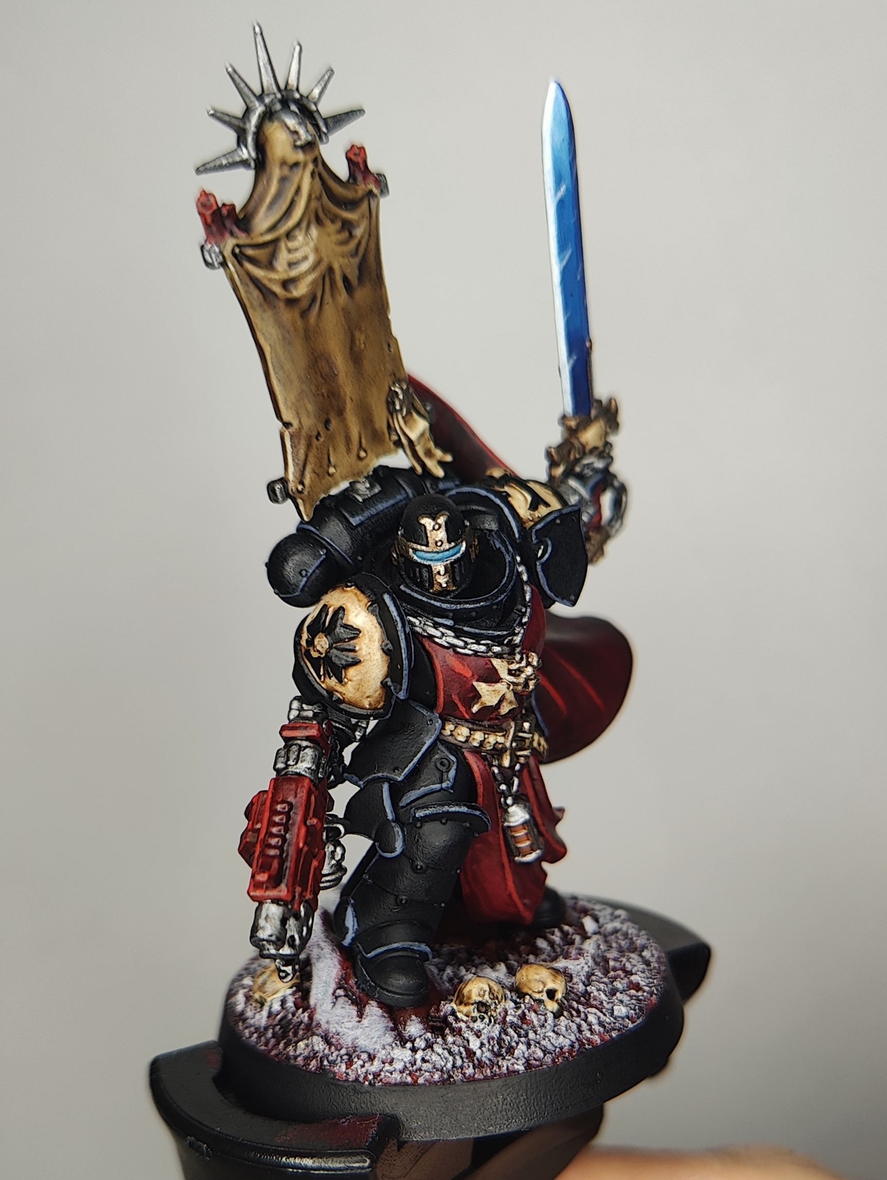 Finished ork model - front view