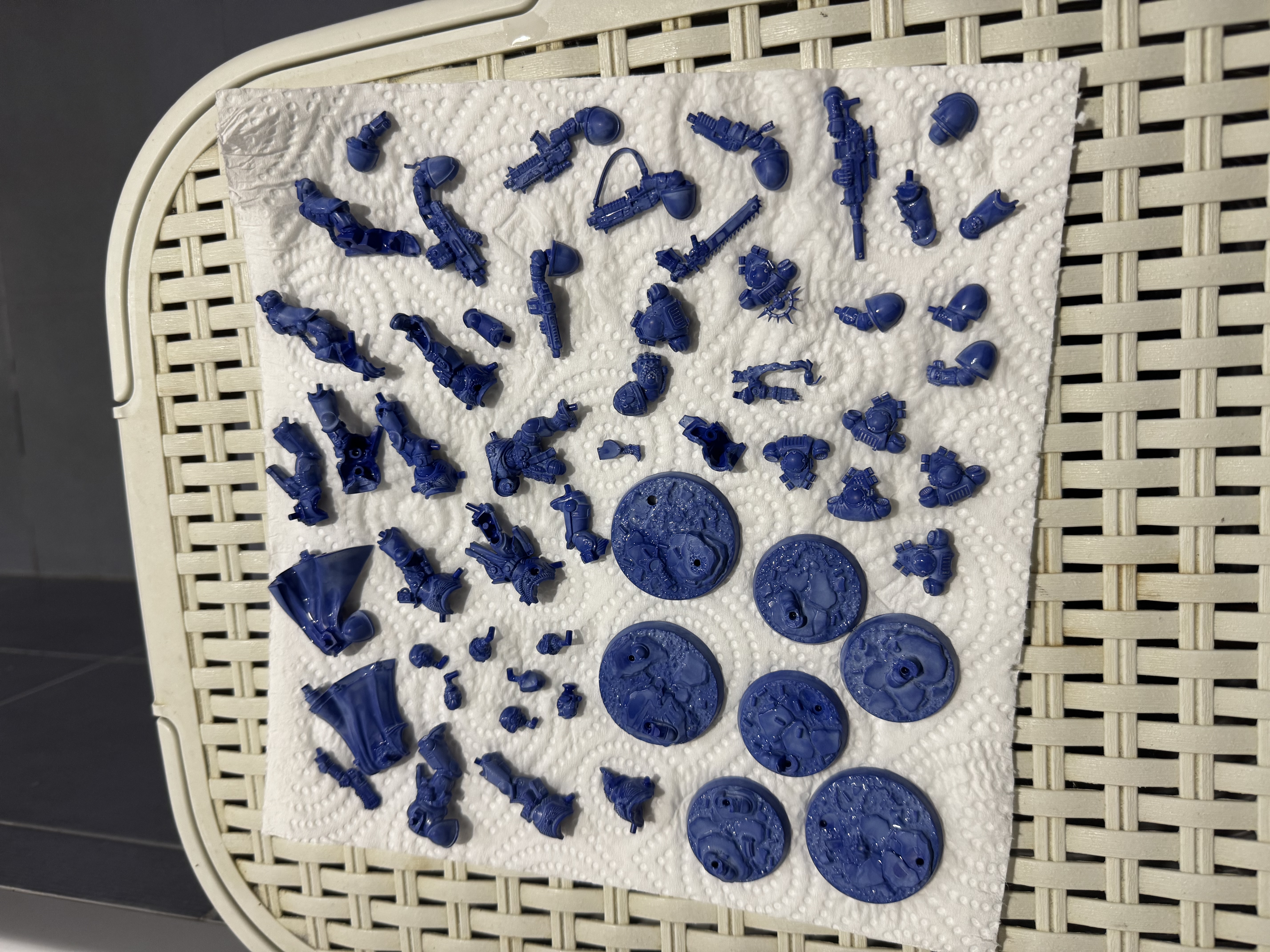 After a full week of soaking and scrubbing, the stripped models are as clean as they’re going to be