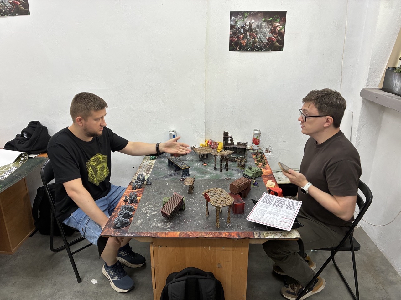 A closer view from the tables