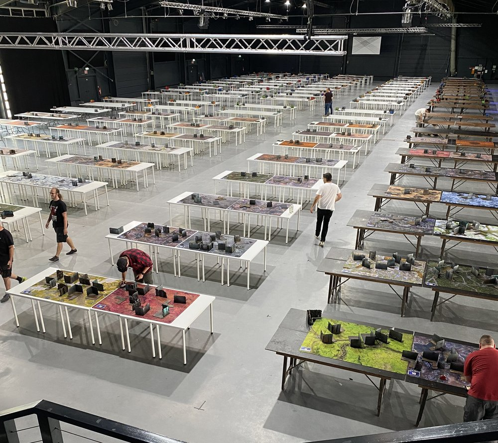 Tournament hall overview