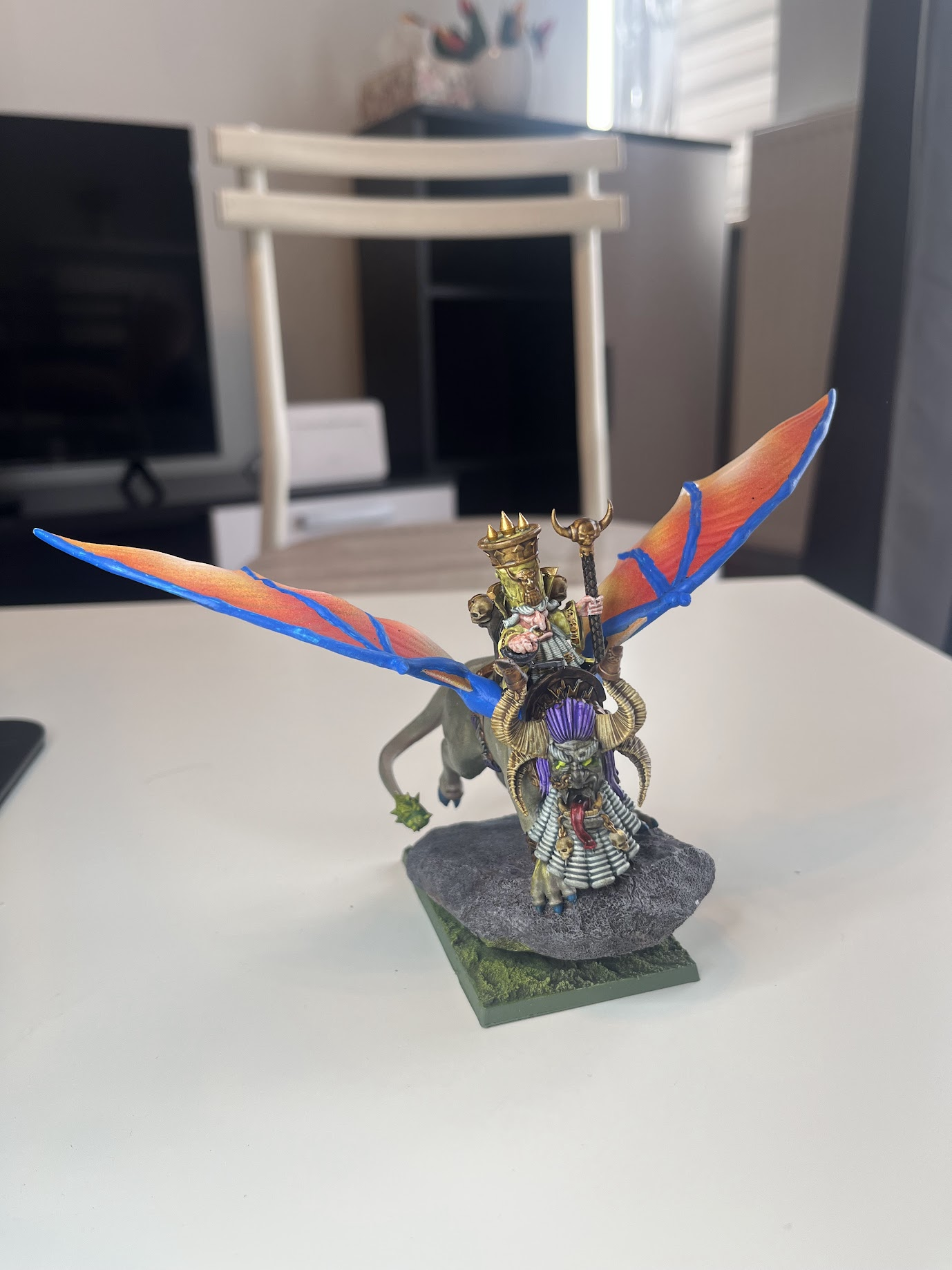 Painted miniature front view