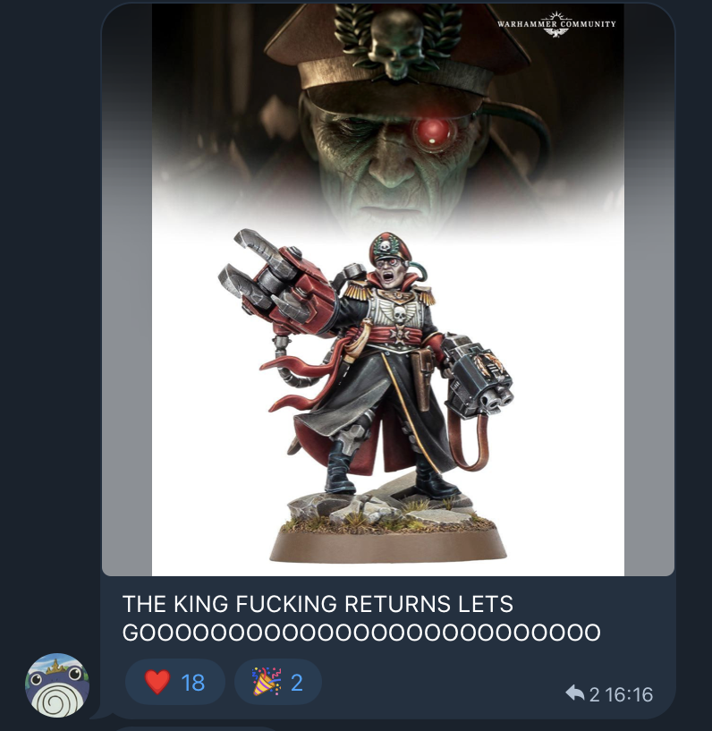 Poster for the upcoming Warhammer weekend