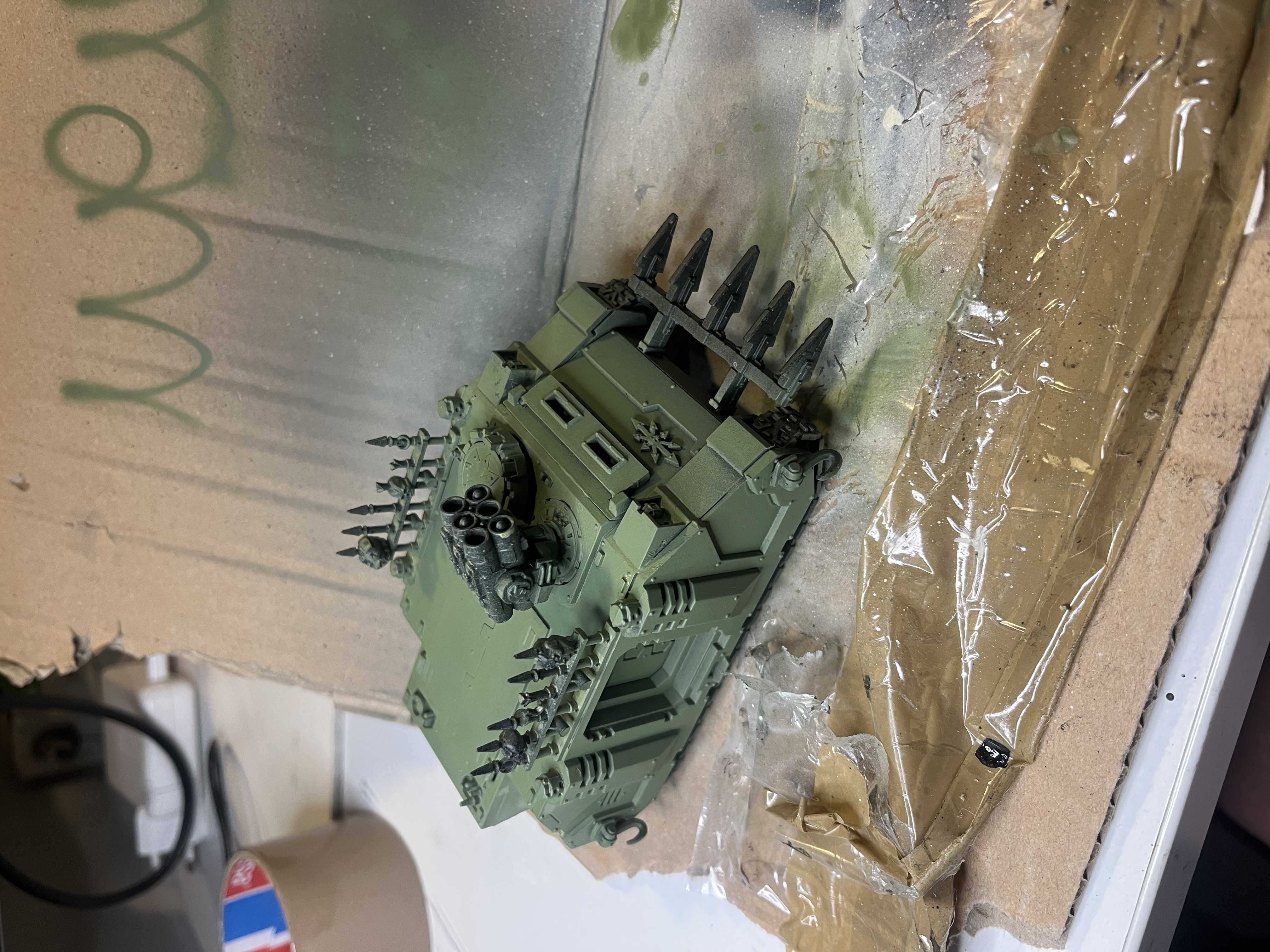 Tank basecoat done in two minutes