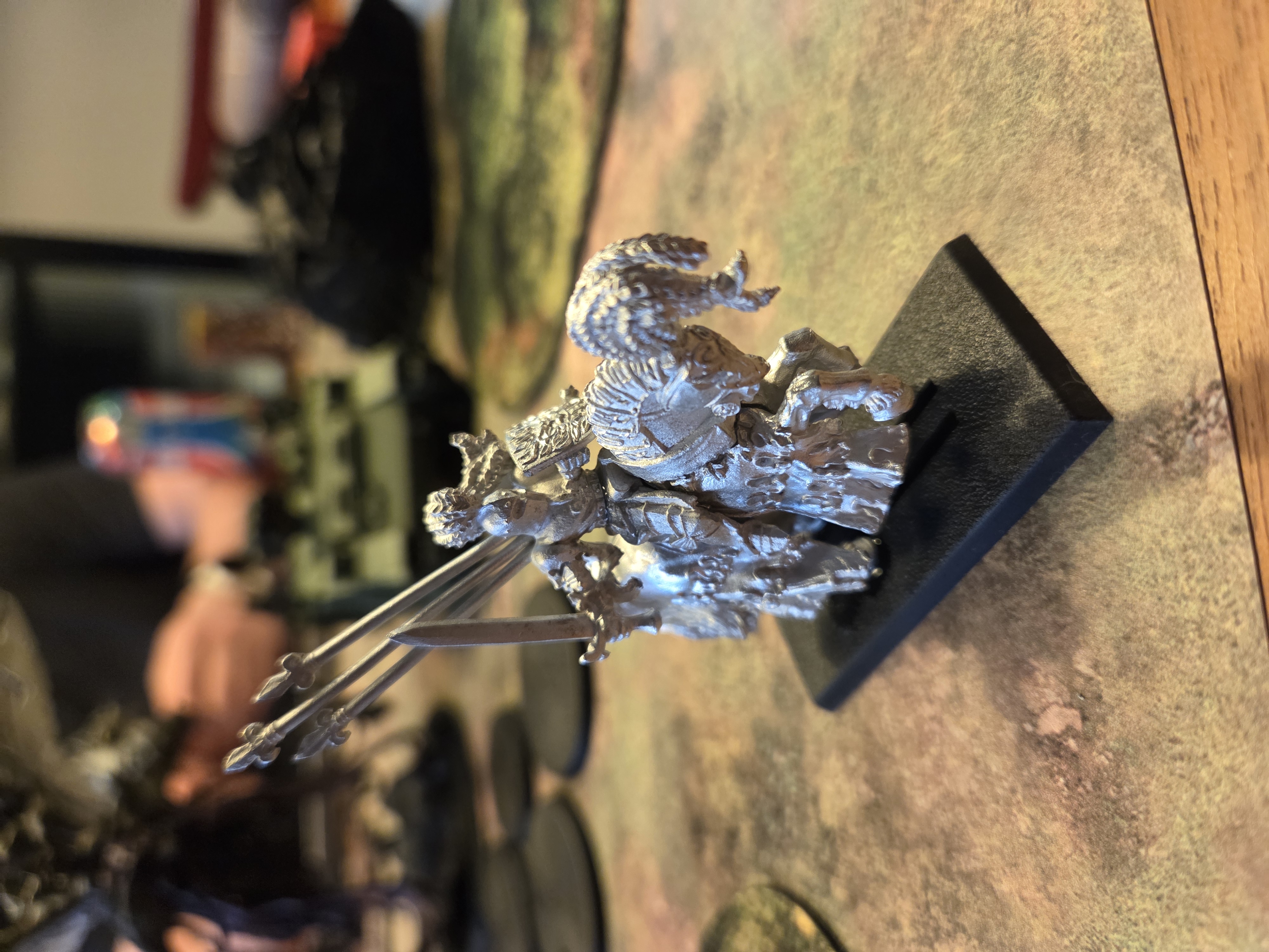 Freshly painted Warhammer miniature - first progress shot