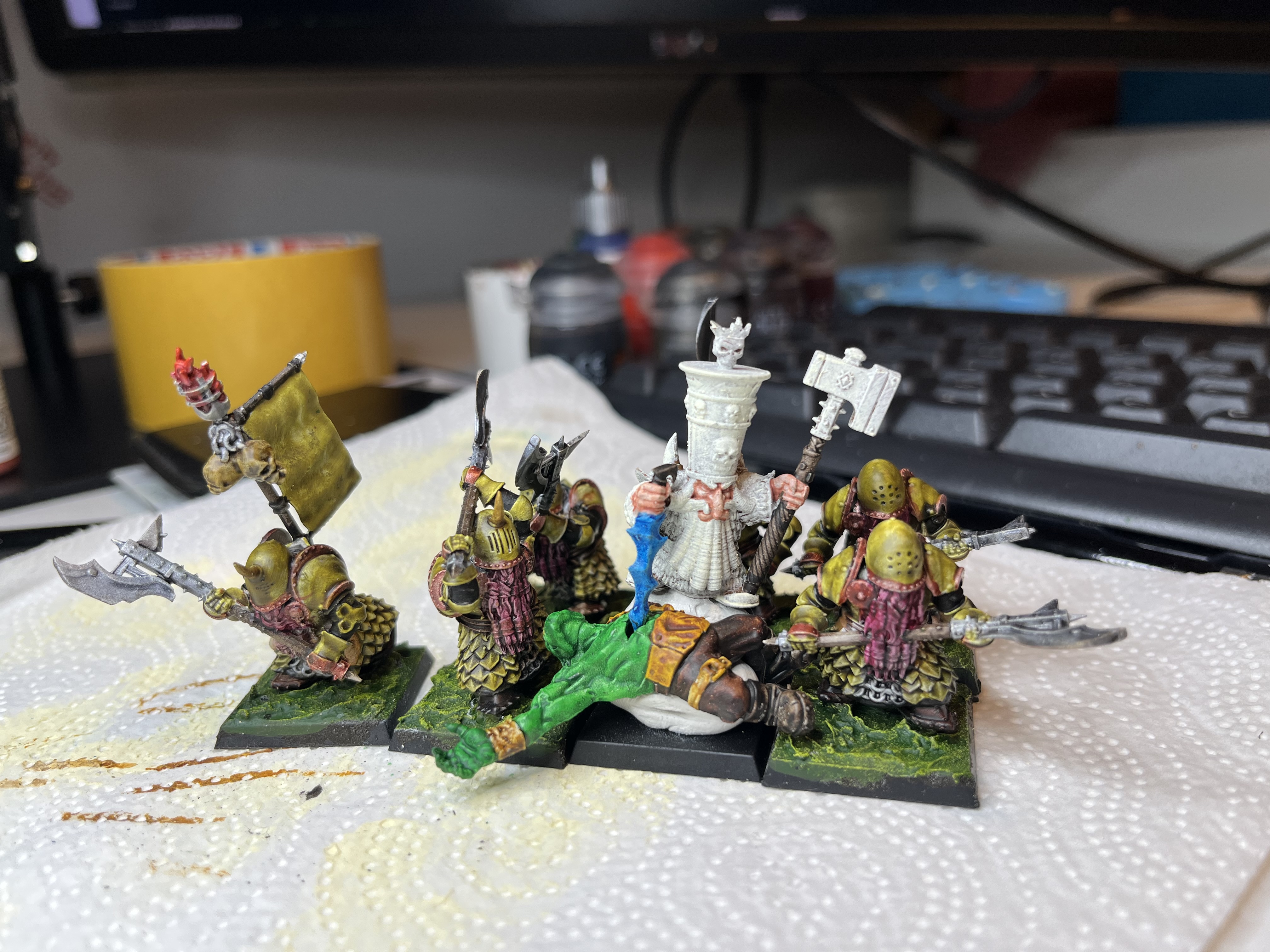 Castellan close-up during finishing