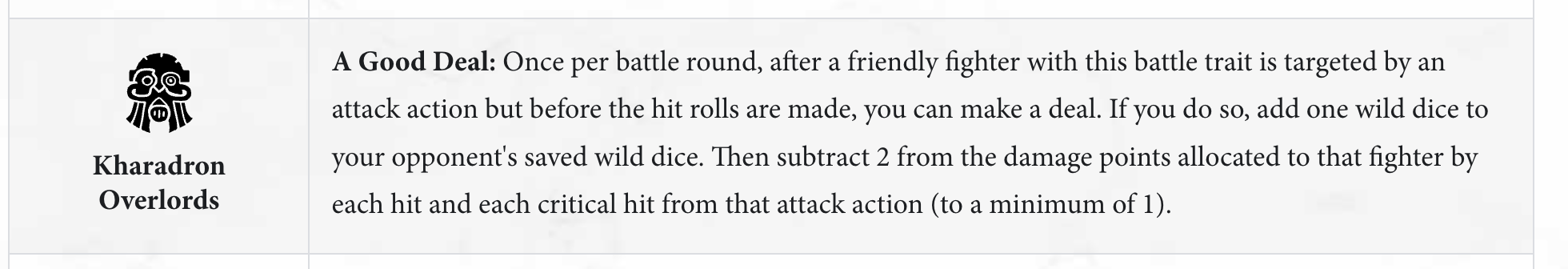Warcry Battle Traits screenshot 1