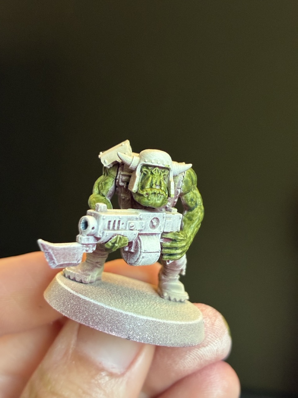 Orc skin painted with contrast only