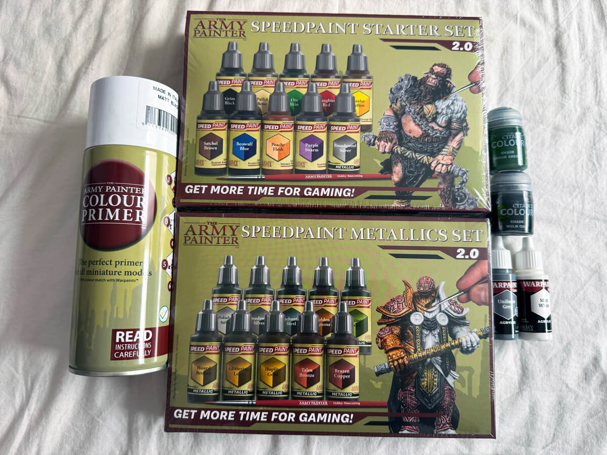 New paints and hobby supplies