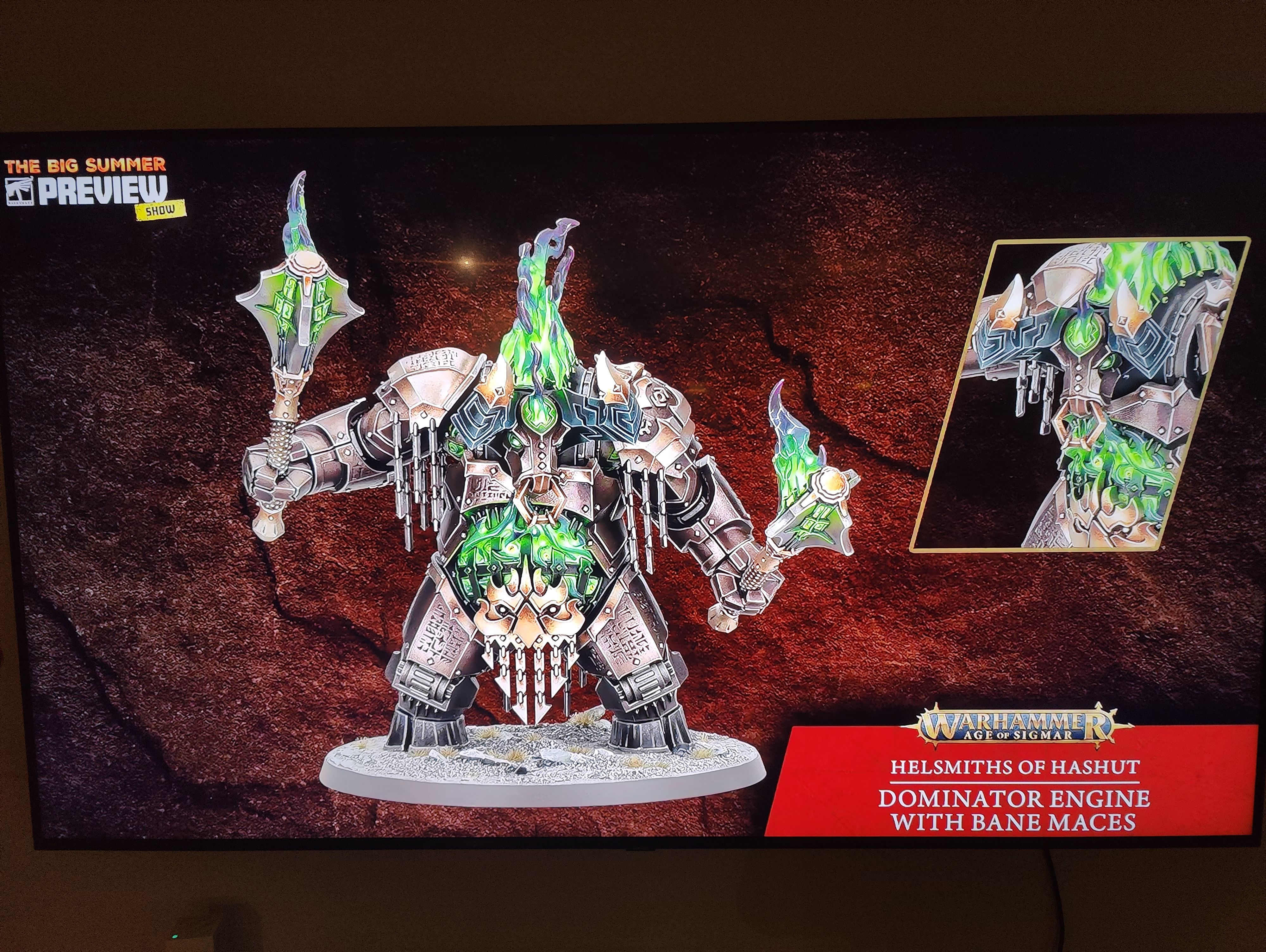 A standout Chaos Dwarf model from the preview