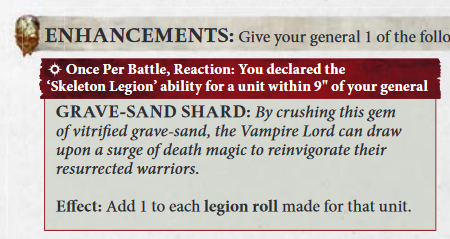 Legion Roll rule reference