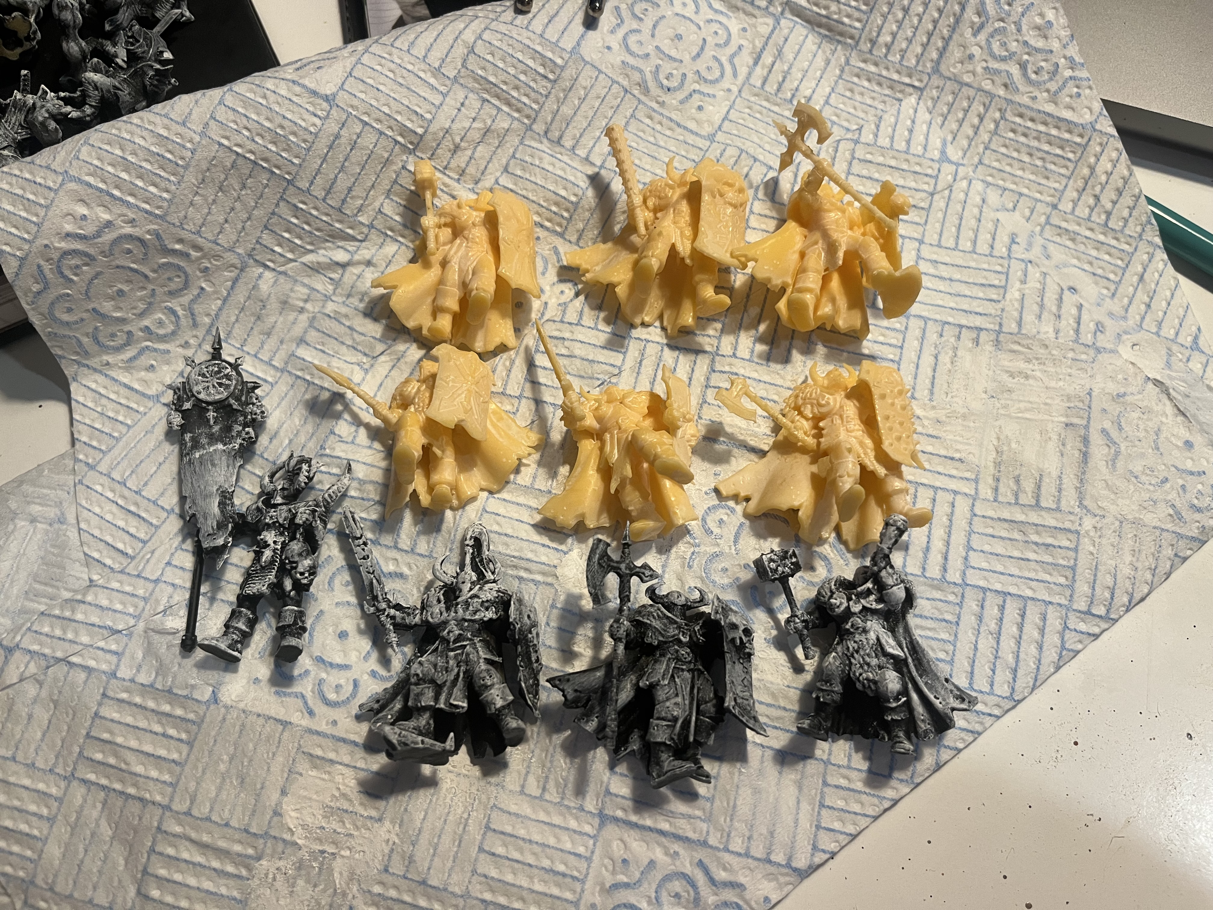 Freshly printed Chaos Warriors