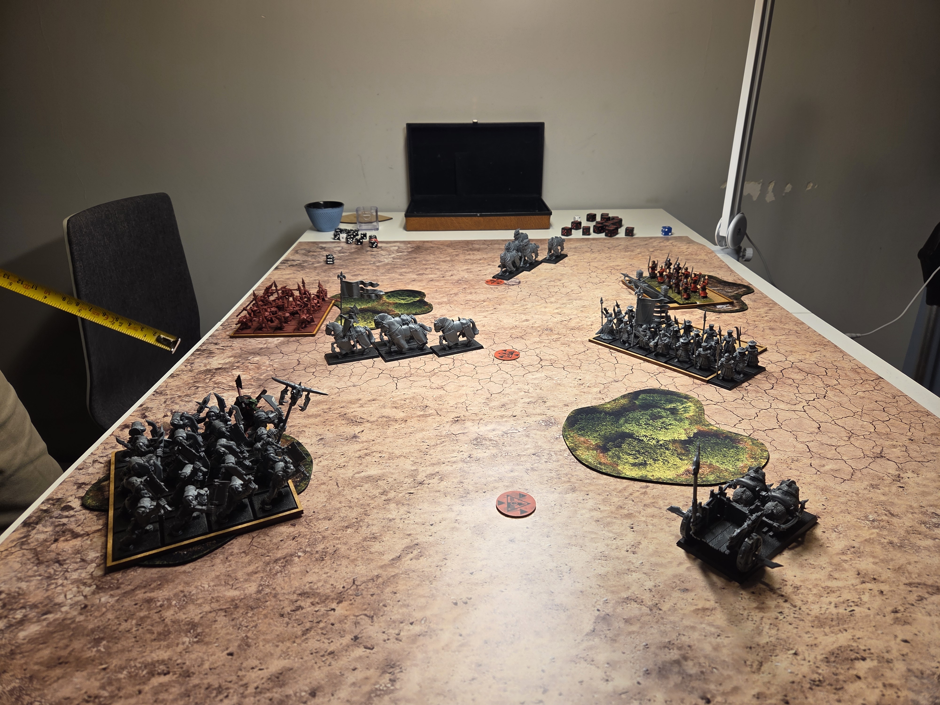 Mid-battle clash