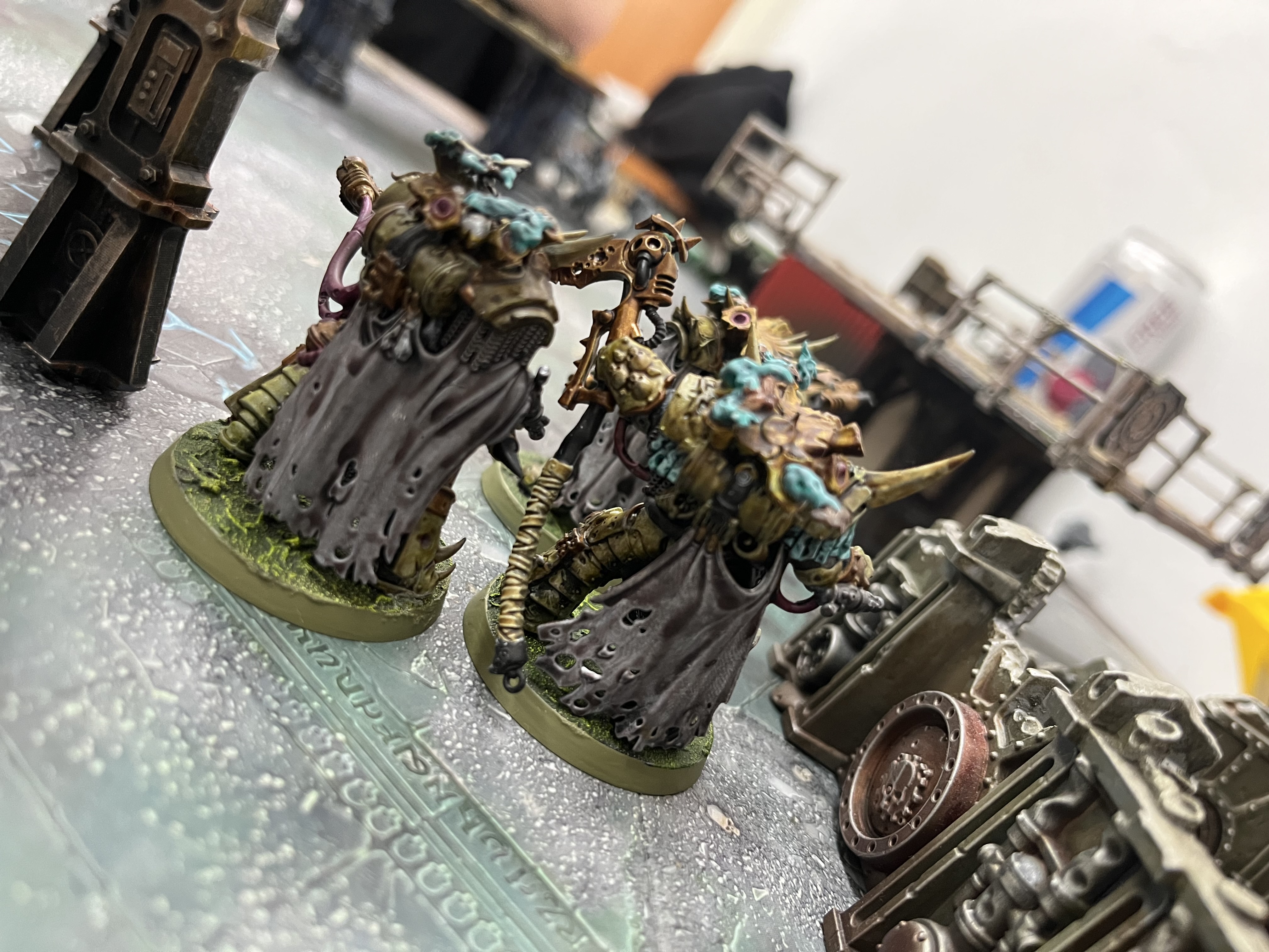 Armies engaged across the table