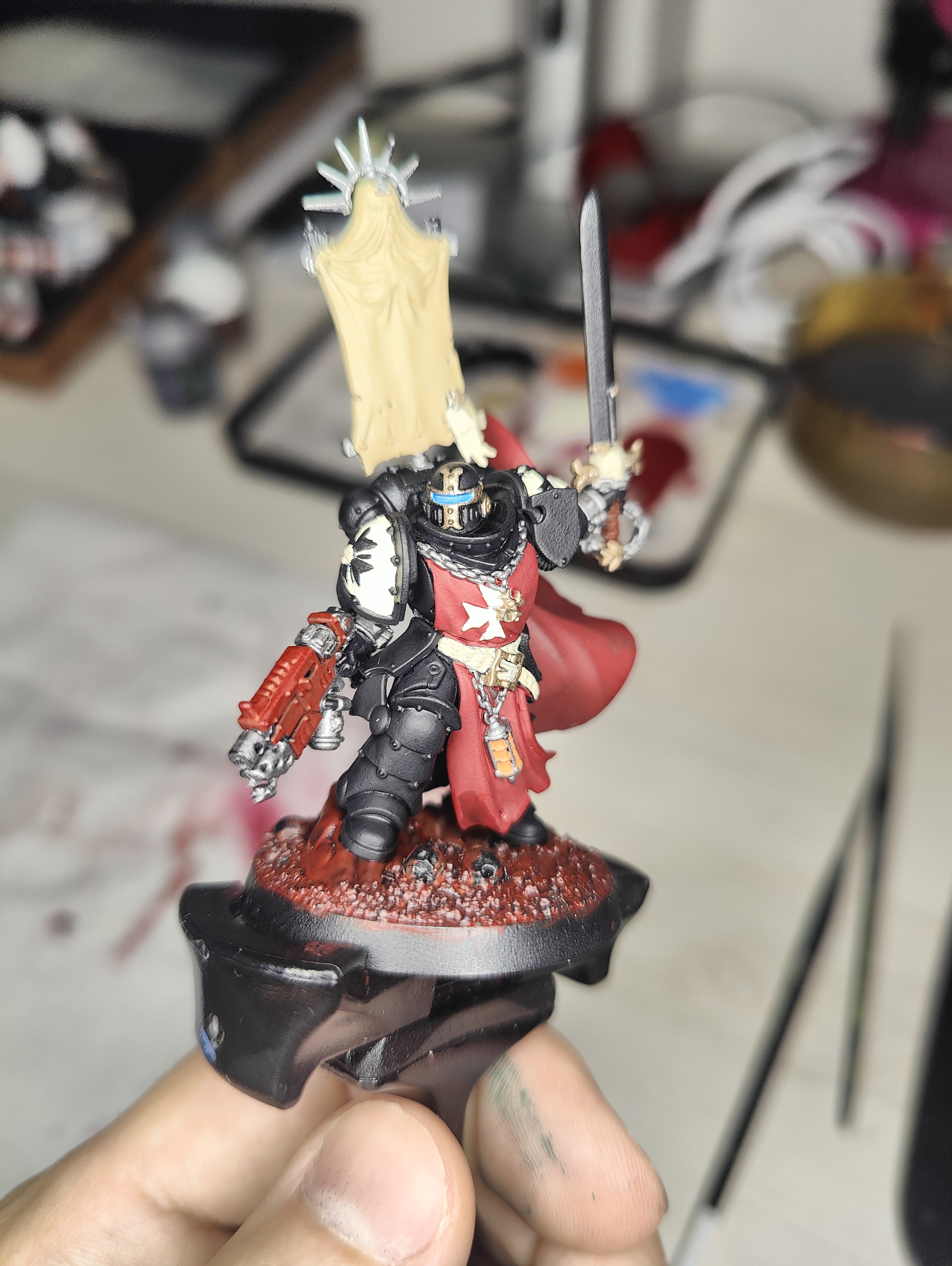 Another angle of the Templar-style variation, WIP