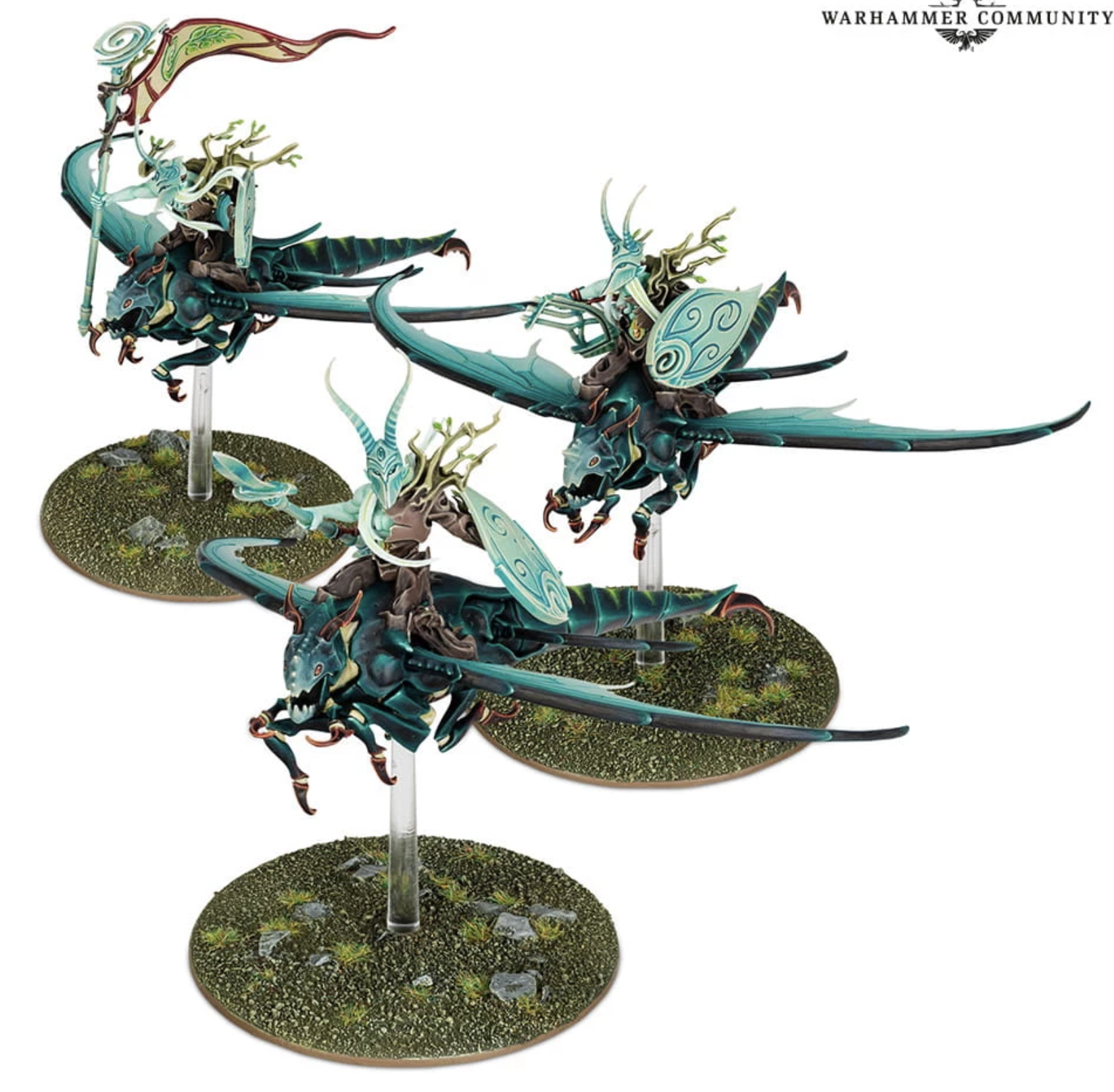 Sylvaneth cavalry on insects