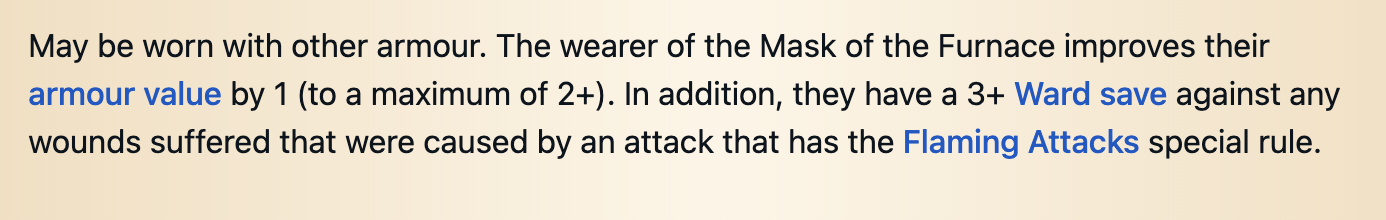 Chaos Dwarf item rules reference