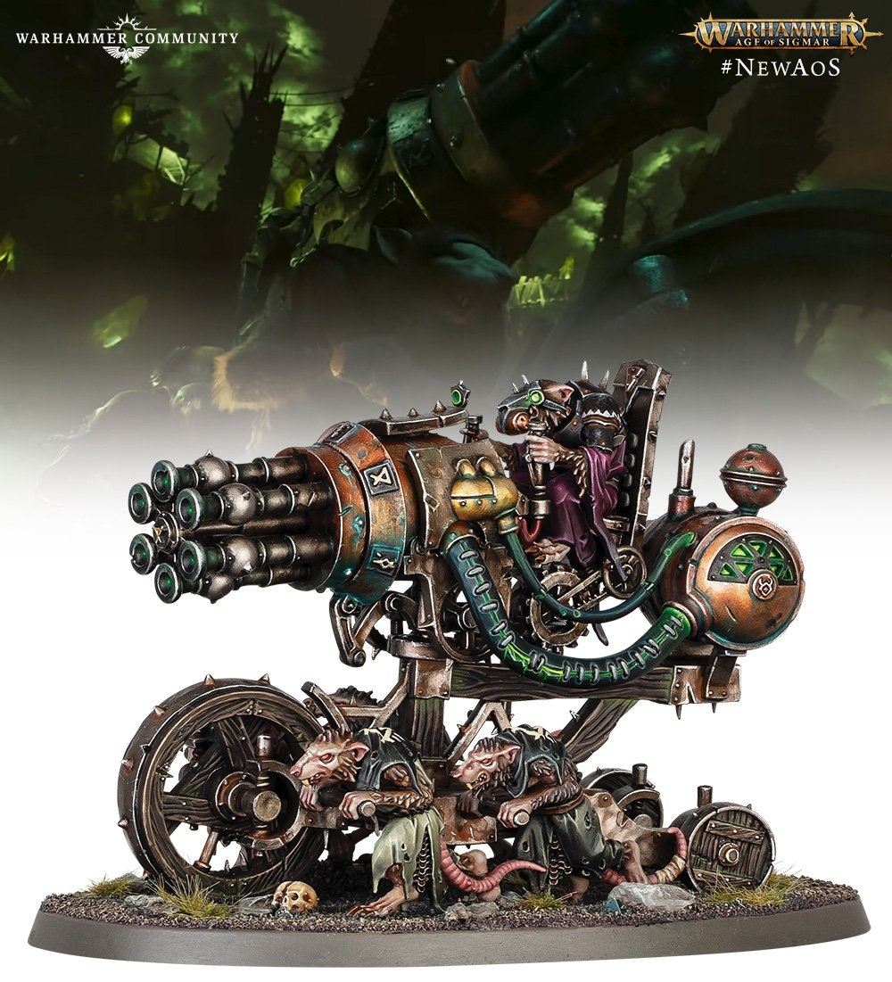 Painted Skaven artillery