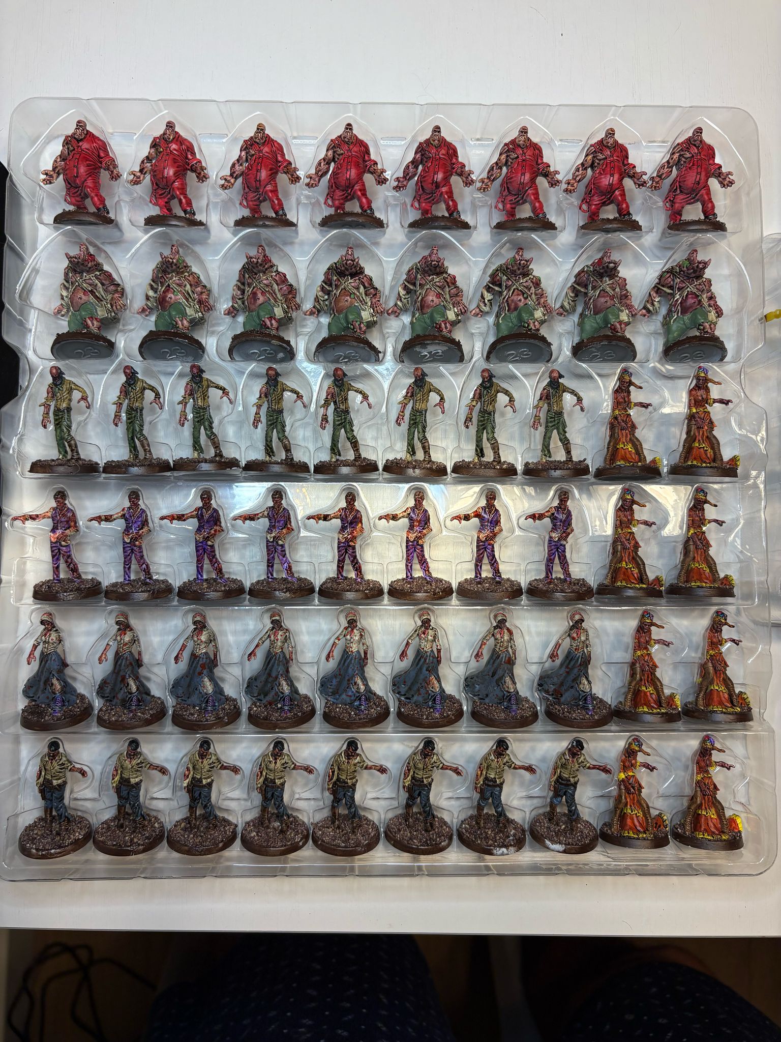 Another view of the painted Zombicide set