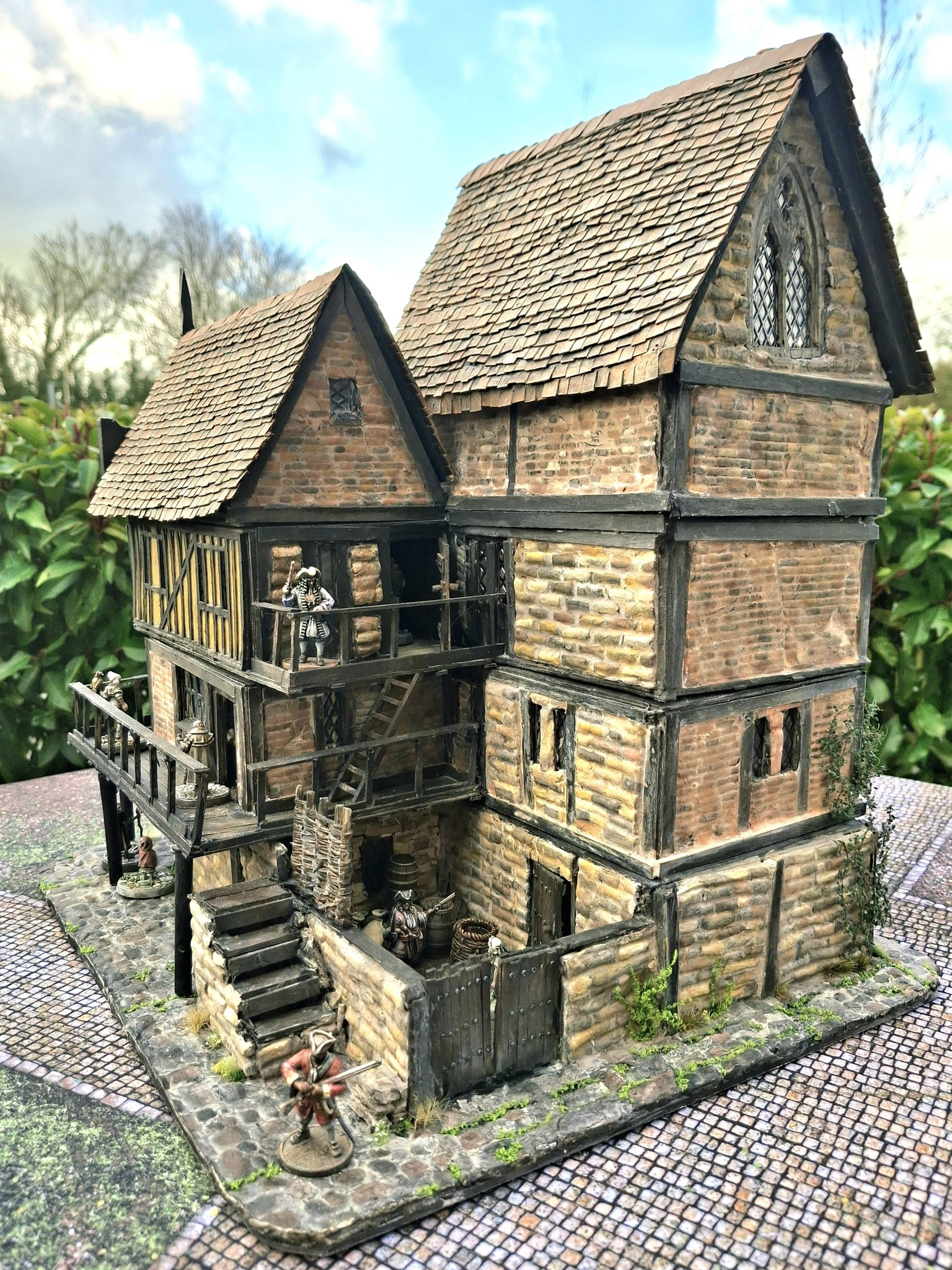 Rear view of the terrain piece