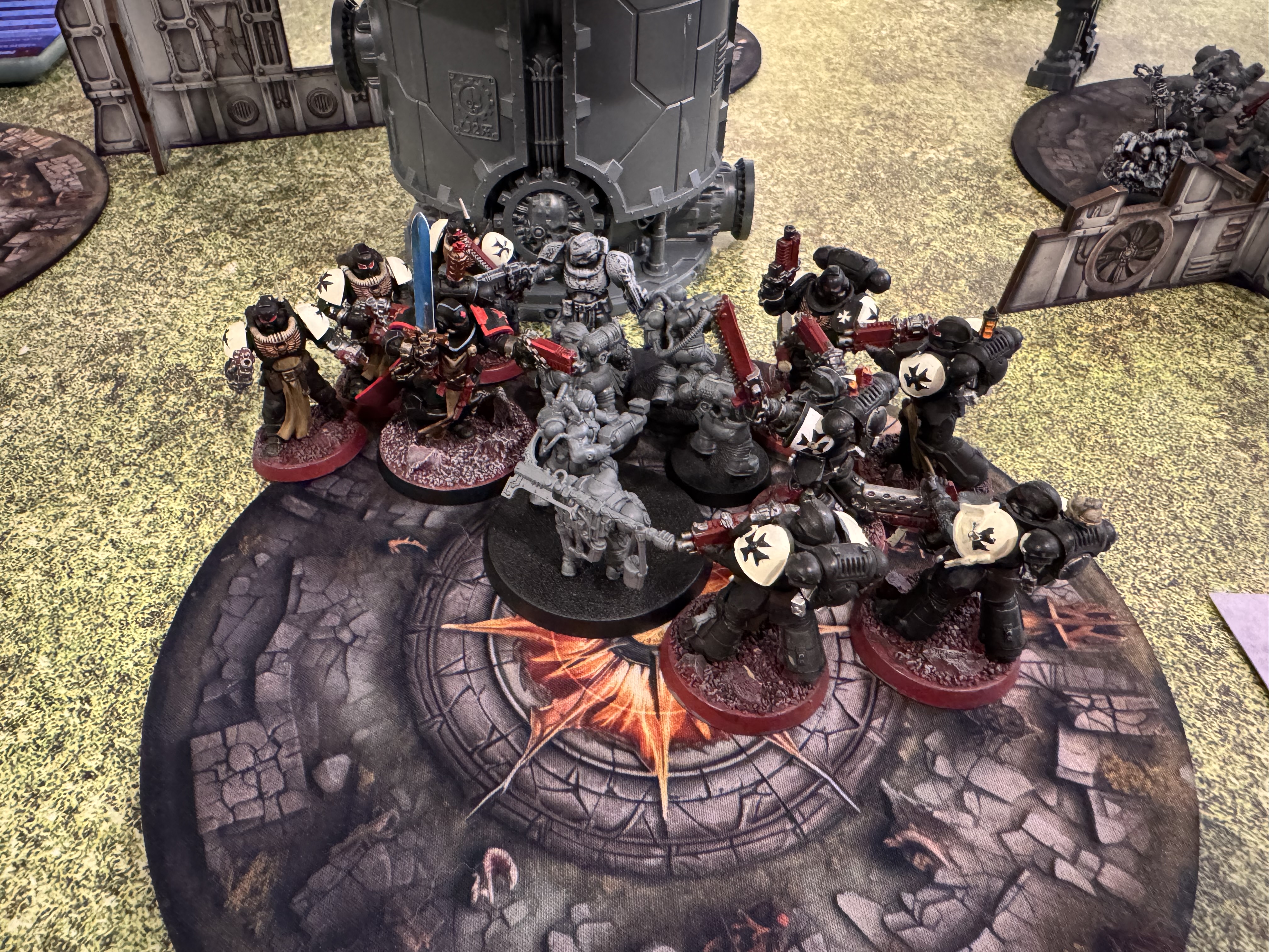 Action shot from the match